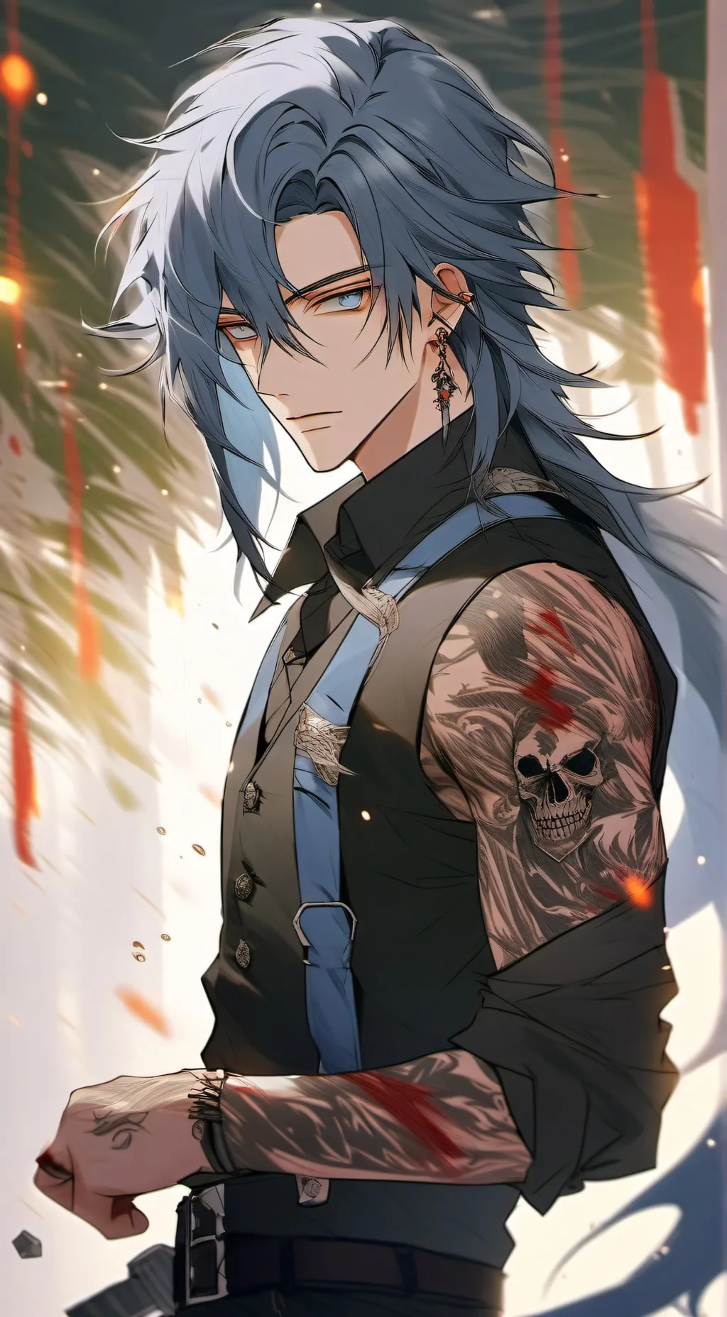 ai character: Sebastián  background