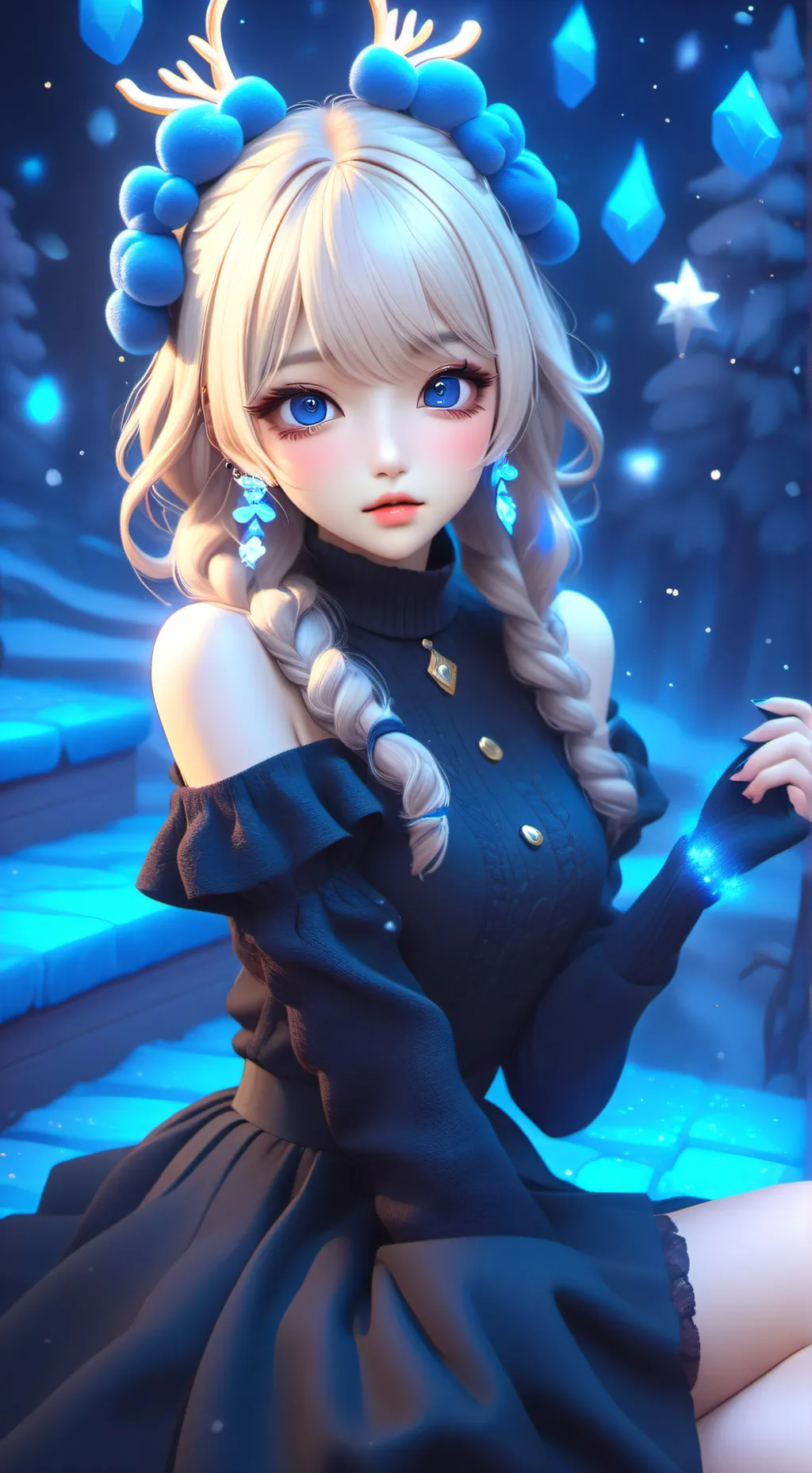 ai character: Winter ❄️🌨️☃️ background