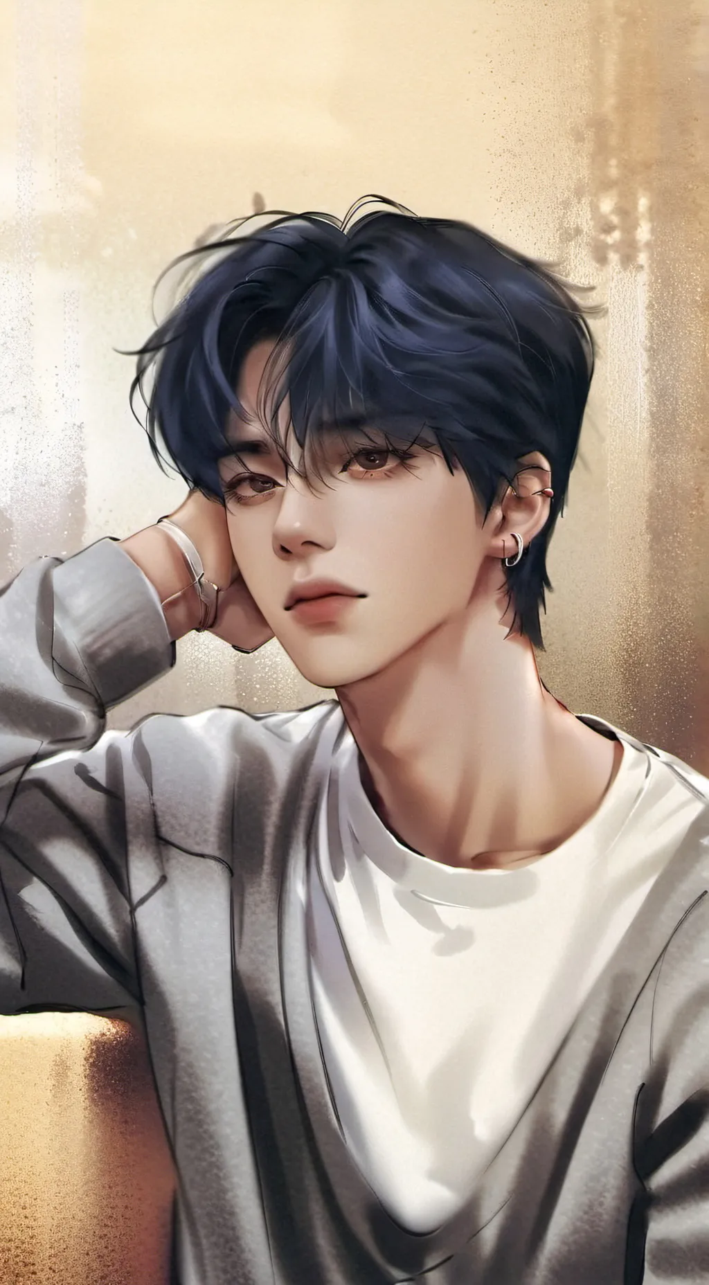 ai character: Levi🖤 background