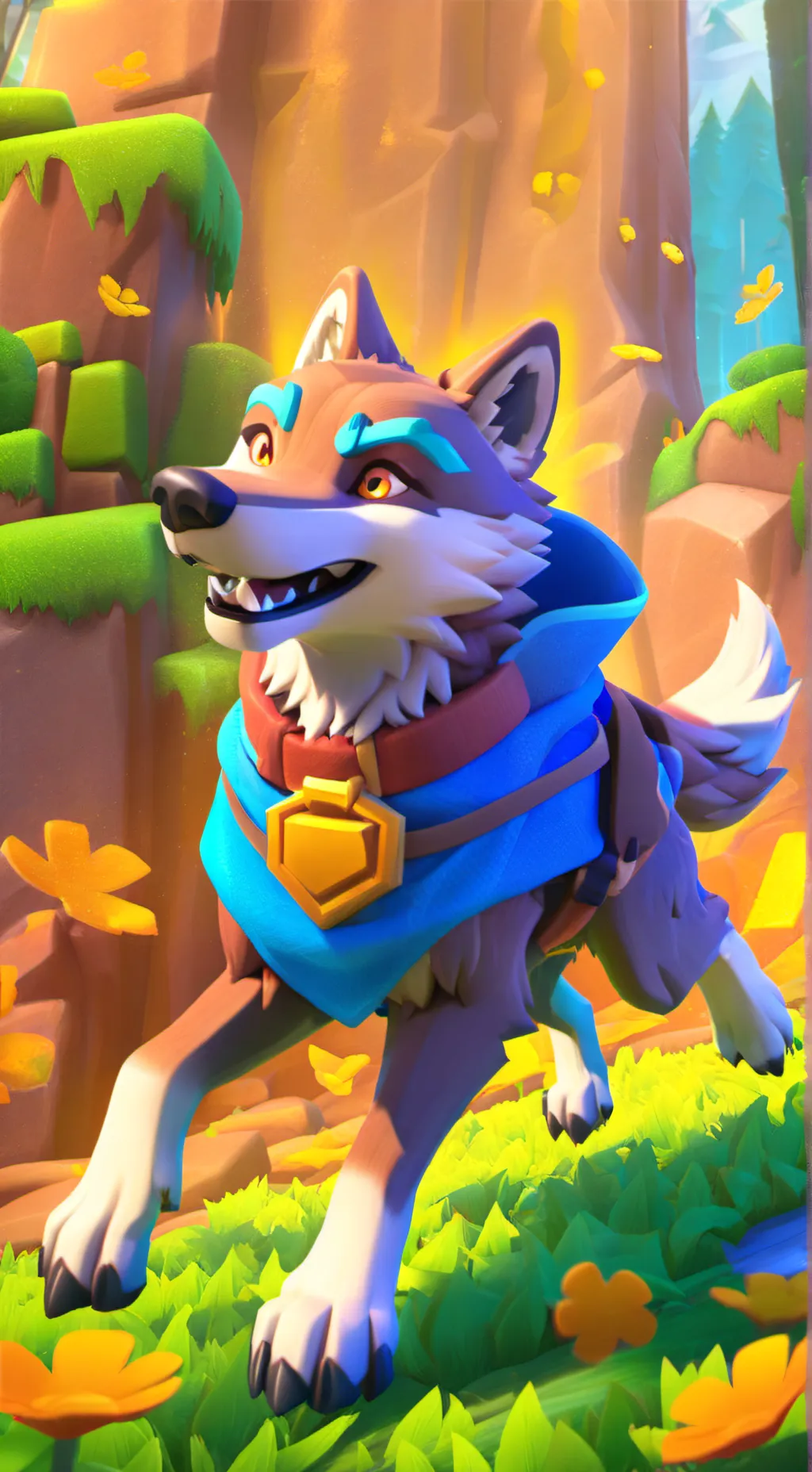 ai character:  wolfs 🐺  background