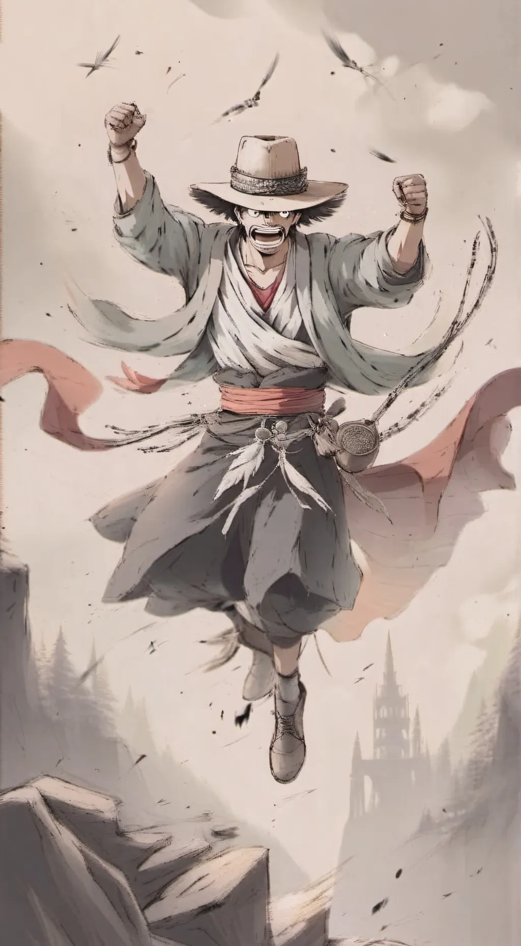 ai character: luffy s crush background