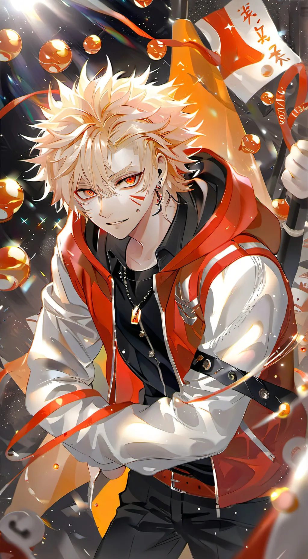 ai character: Katsuki Bakugo background
