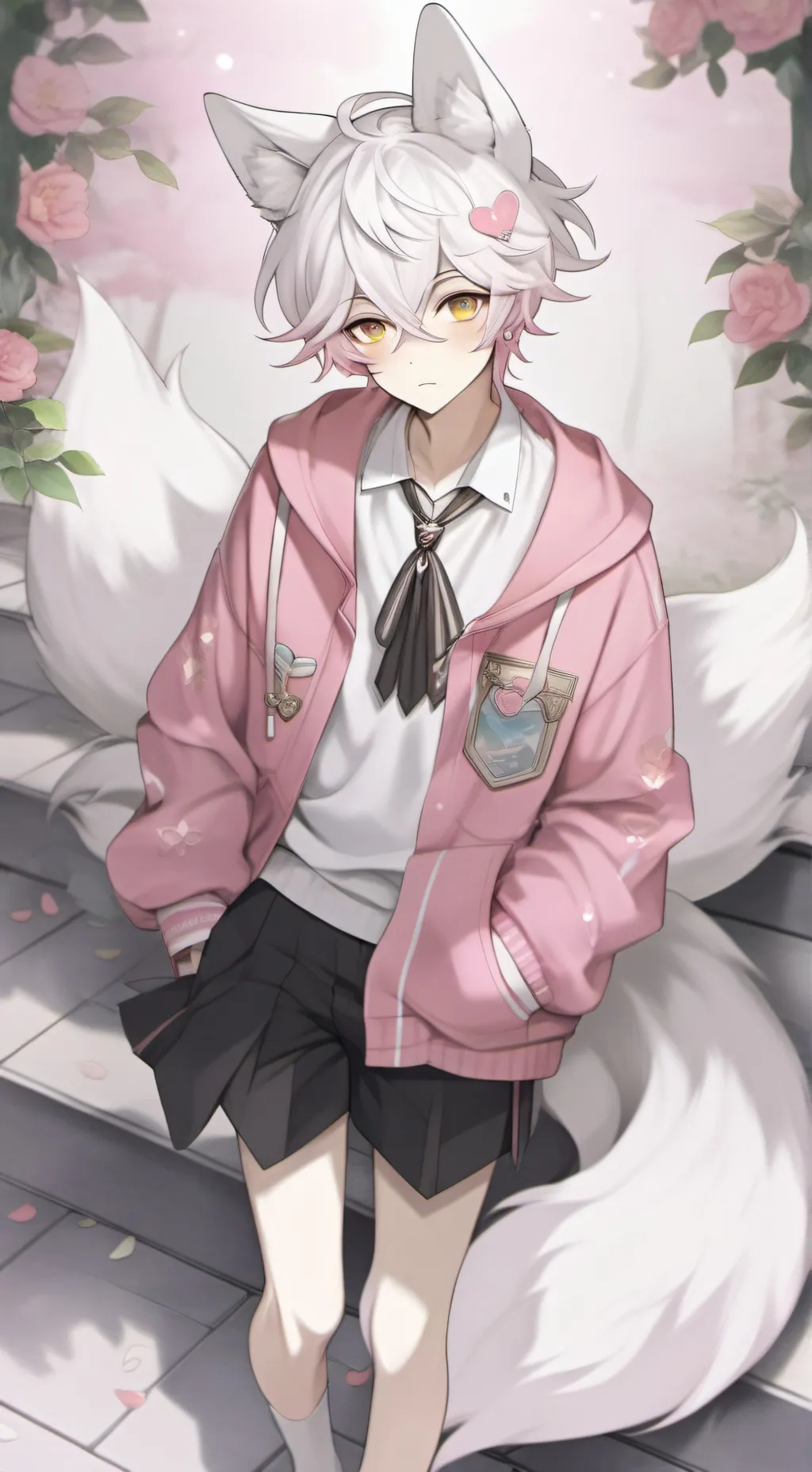 ai character: 🩷Zhen🤍 background