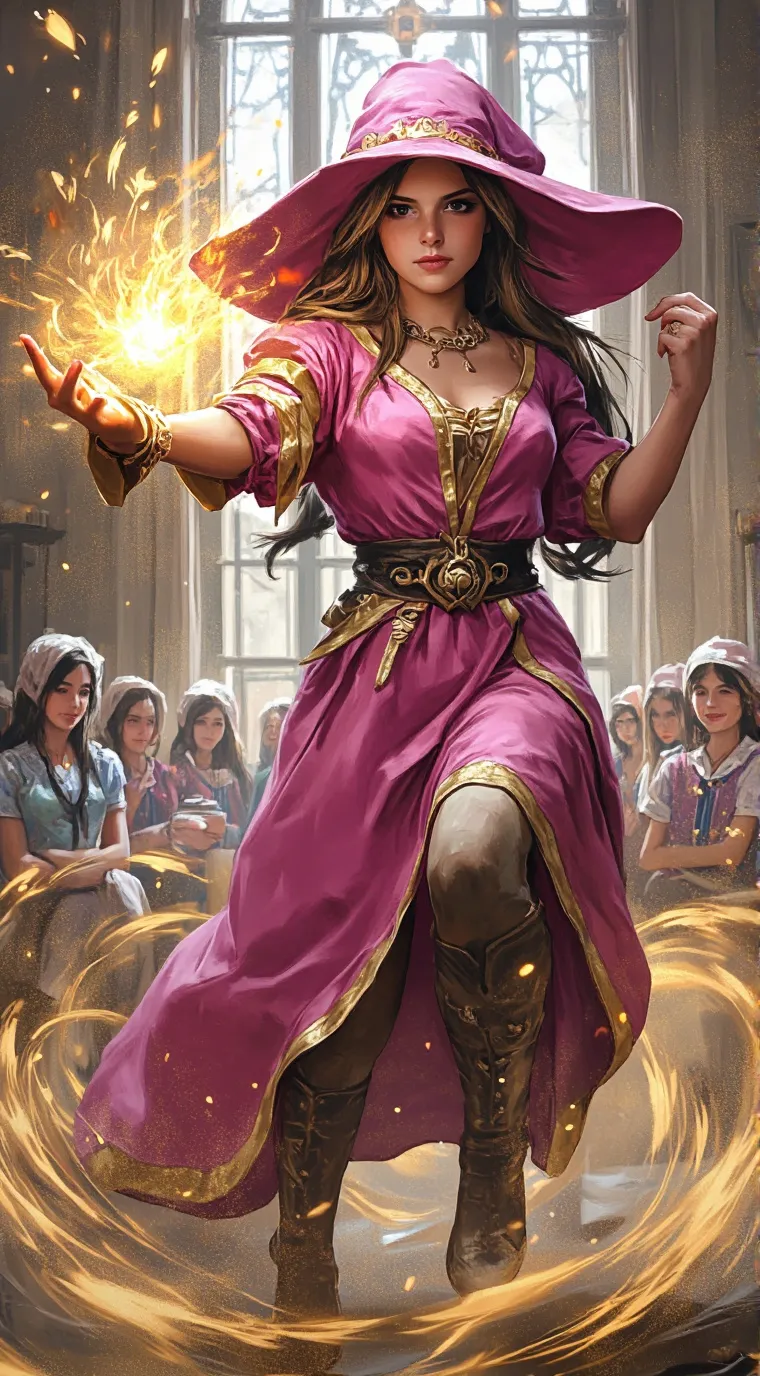 ai character: Magic Stem School! background