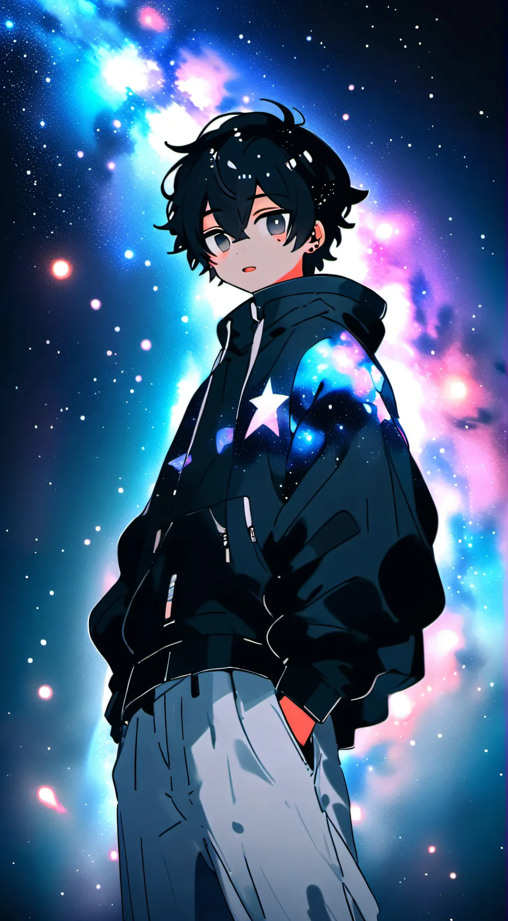 ai character: Sans au react ship background