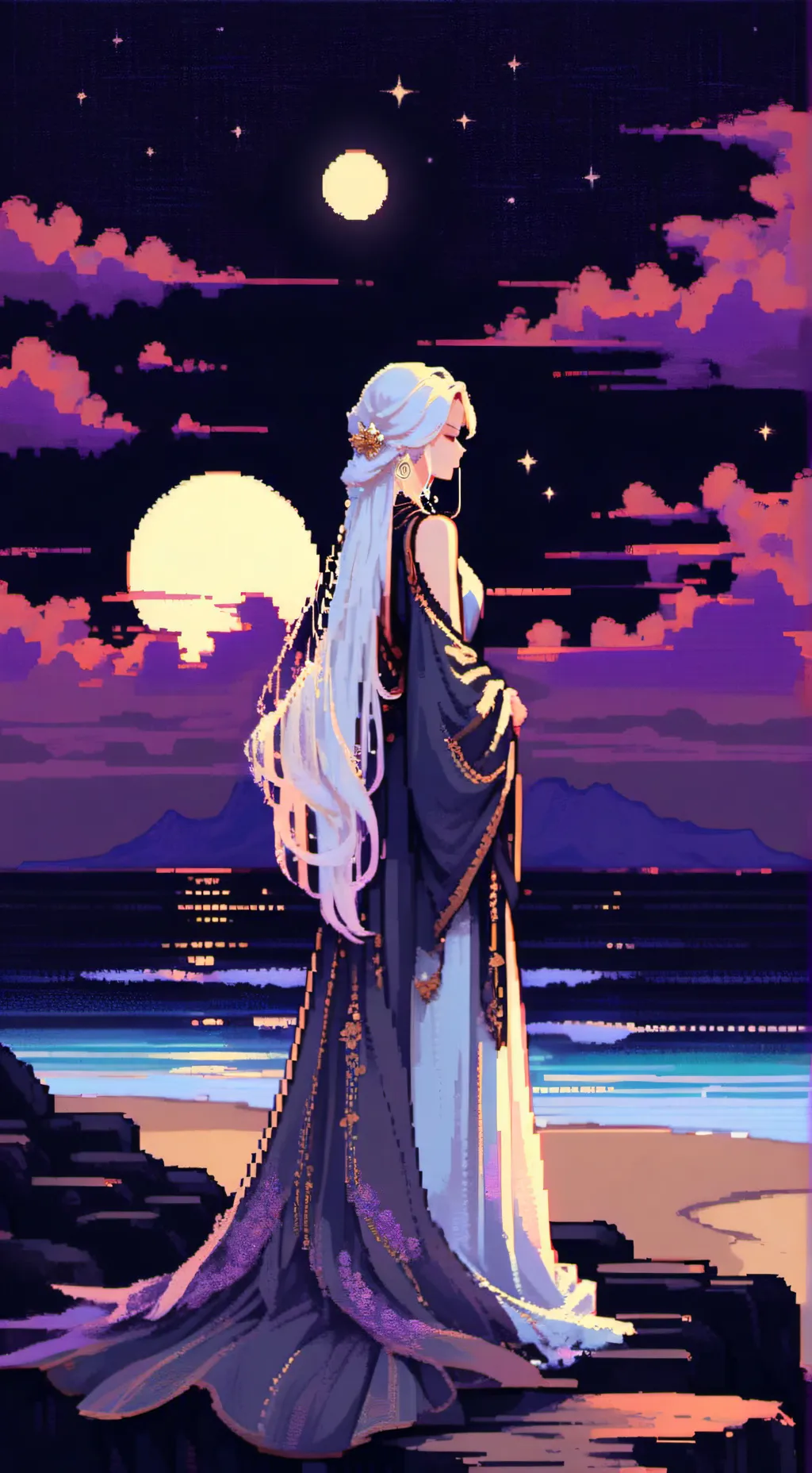 ai character: Luna background