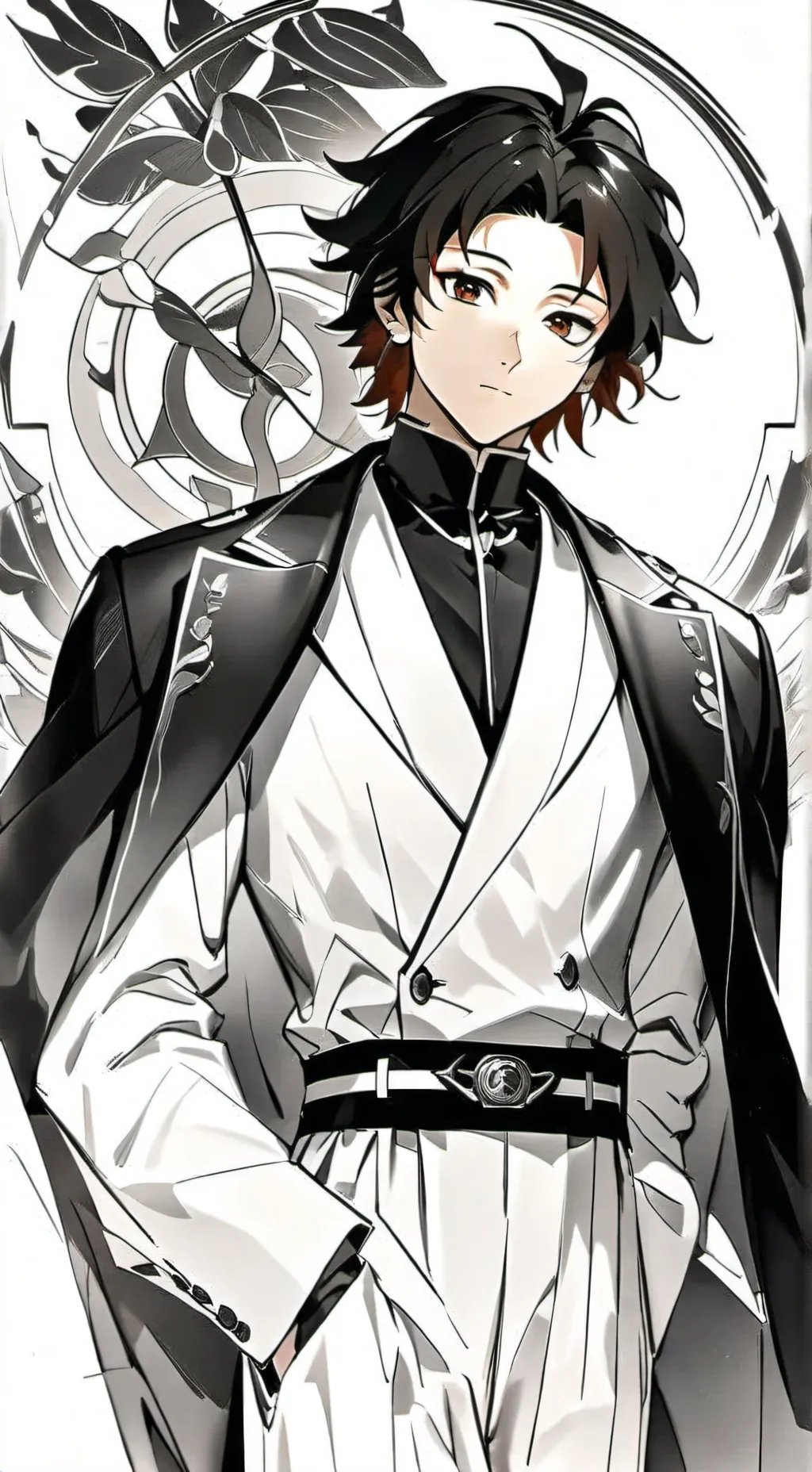 ai character: TANJIRO KAMADO  background