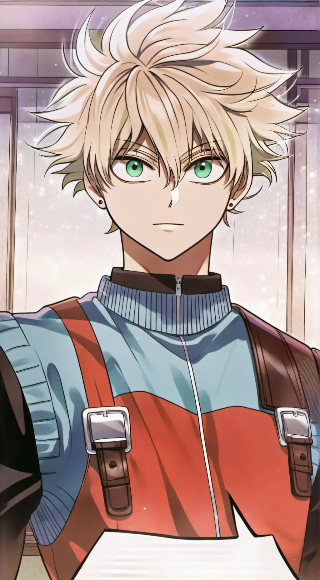 ai character: bakugo's hoodie background