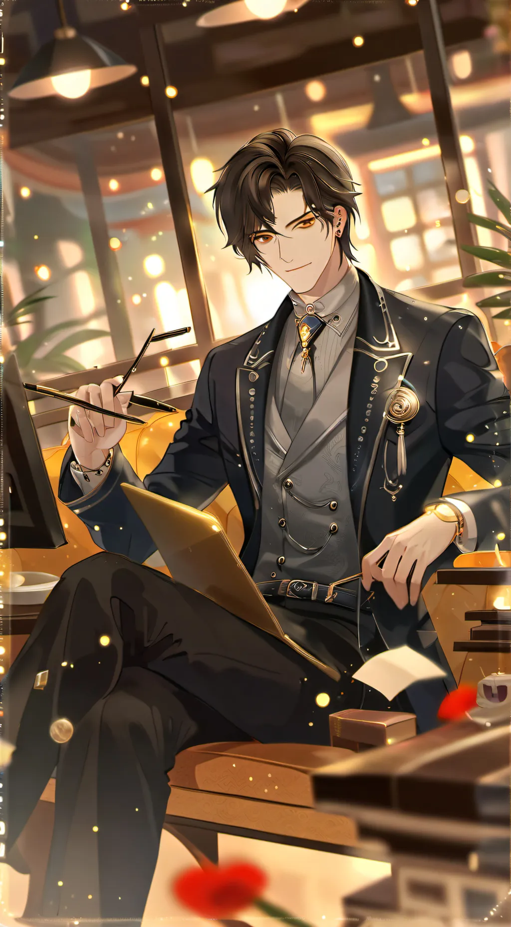ai character: Rod Thomas  background