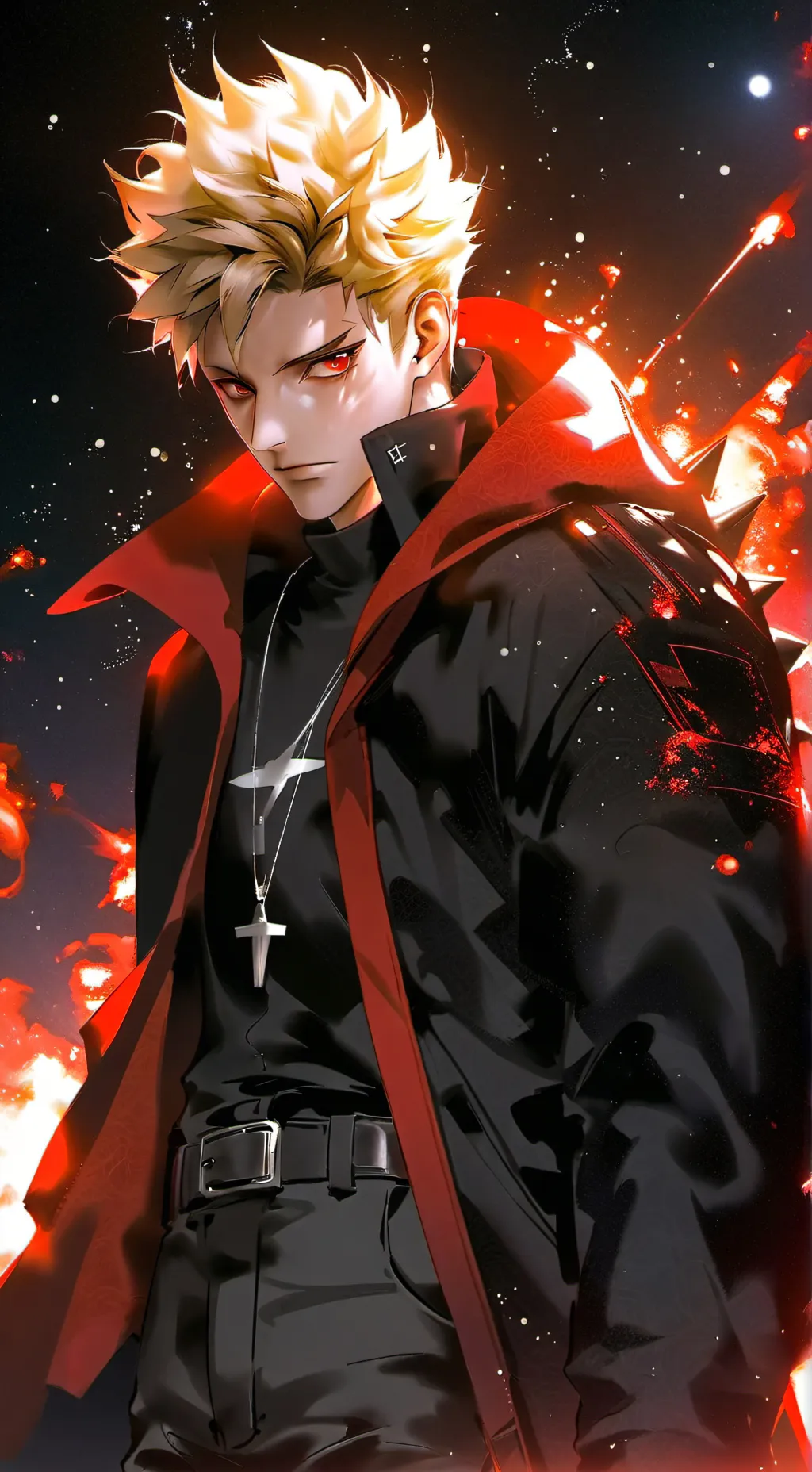 ai character: Katsuki Bakugou  background