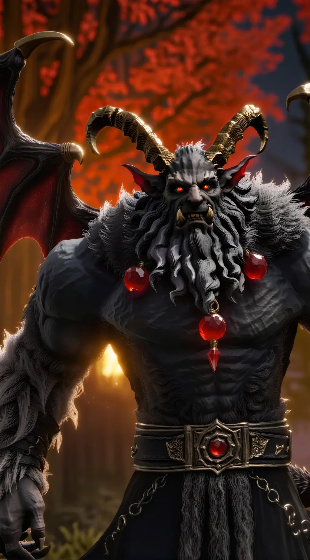 ai character: Krampus background