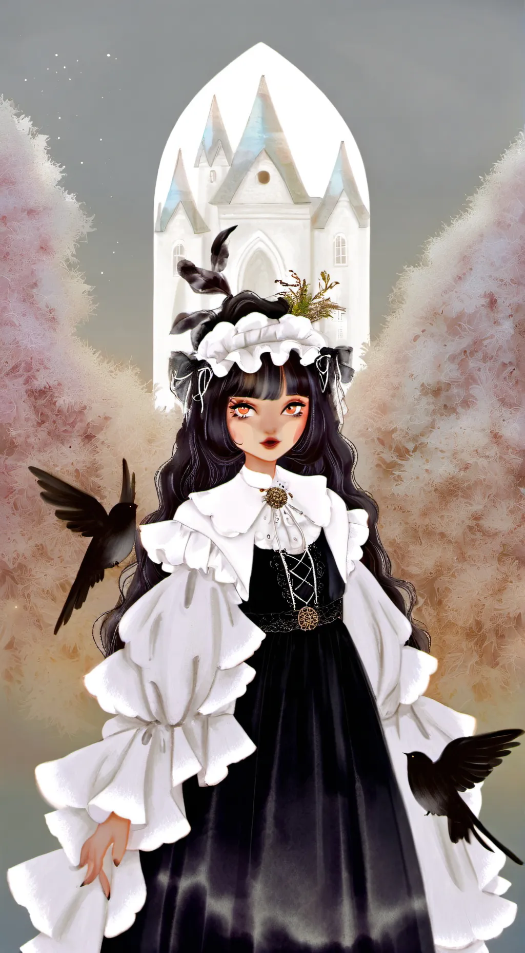 ai character: Rose background