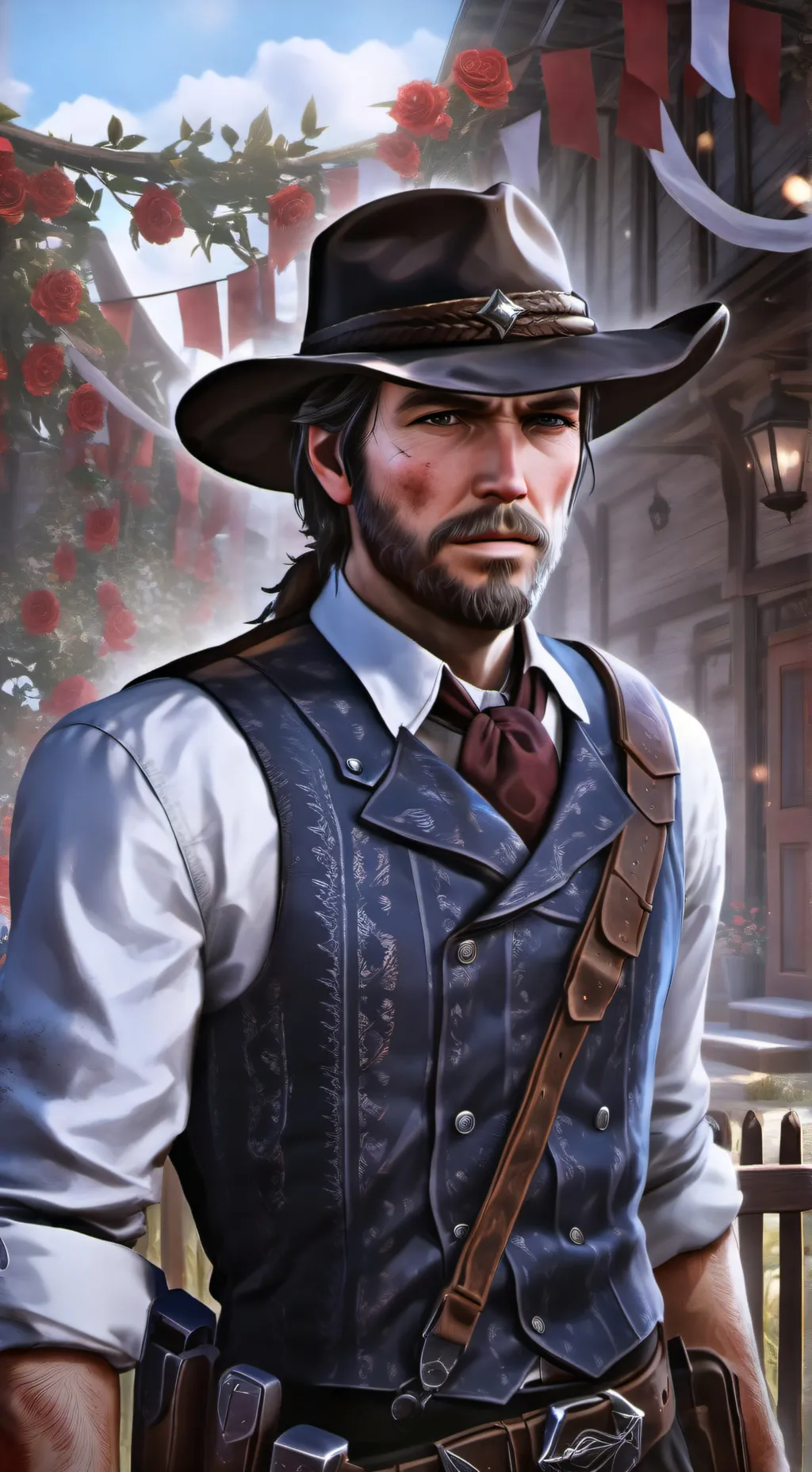 ai character: Arthur Morgan background