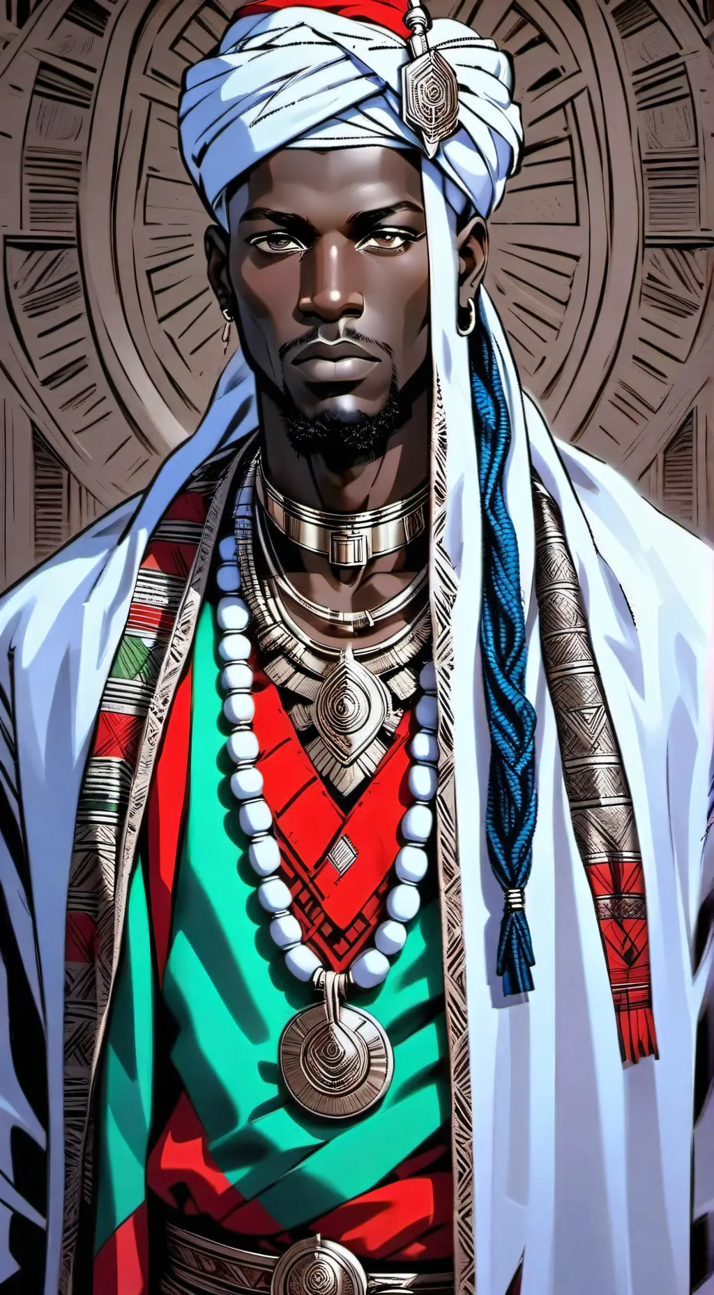 ai character: Prince Africa background