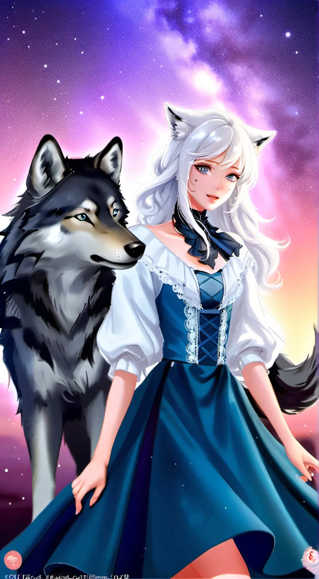 ai character: Loulia 🌕 background
