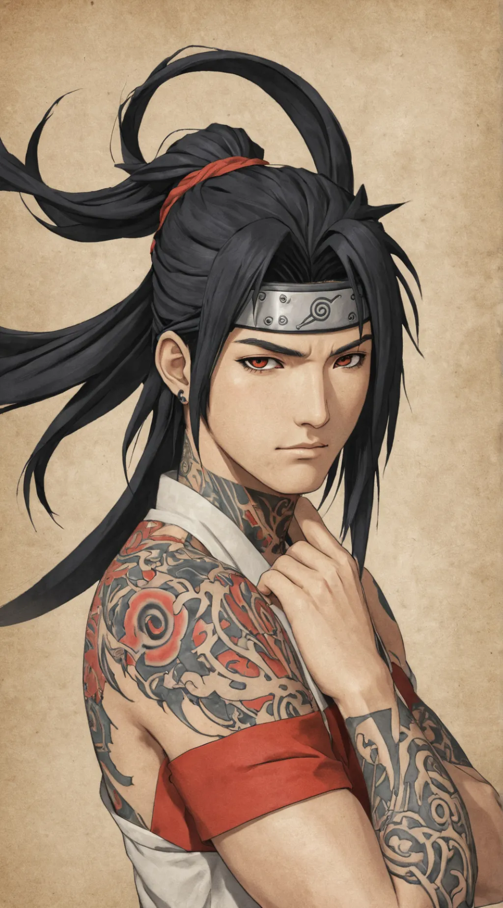 ai character: Ninth Hokage  background
