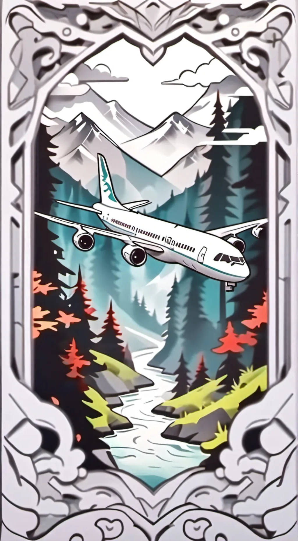 ai character: russian plane snap background