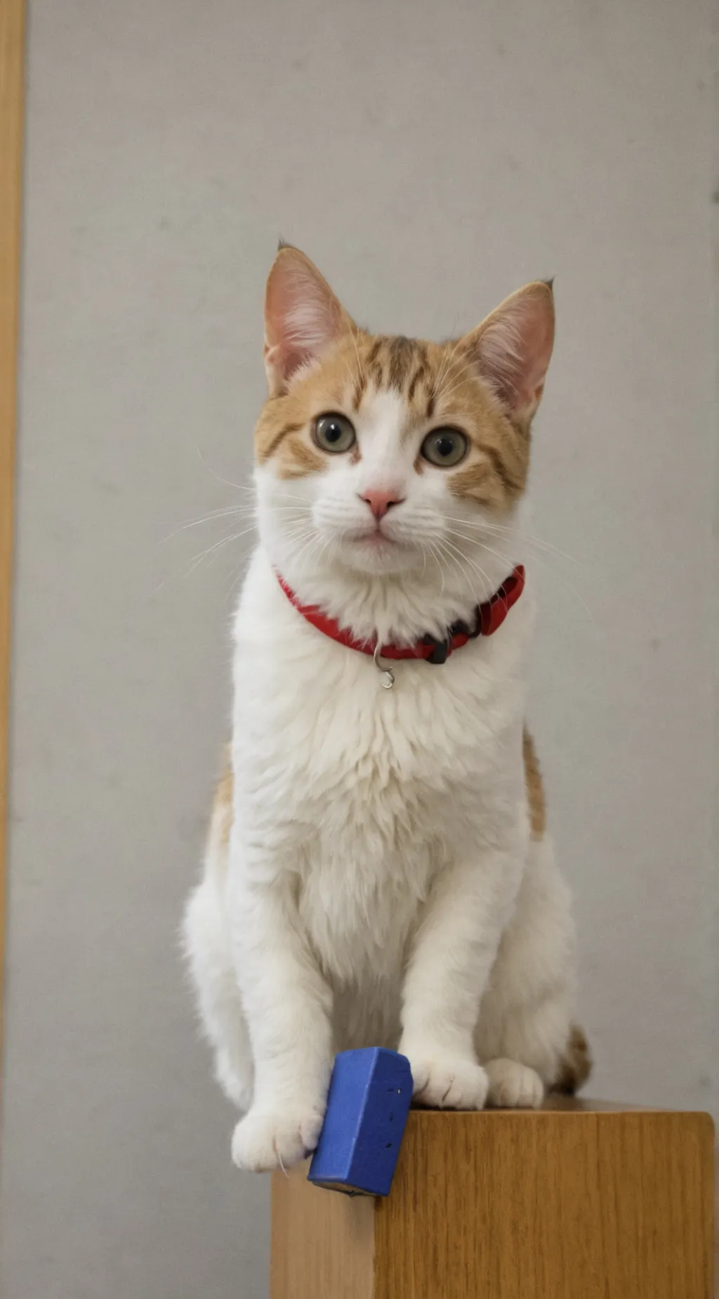 ai character: cat only school background