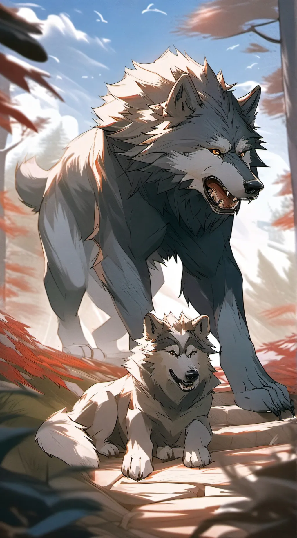 Talkie AI - Chat with shadow dire wolf