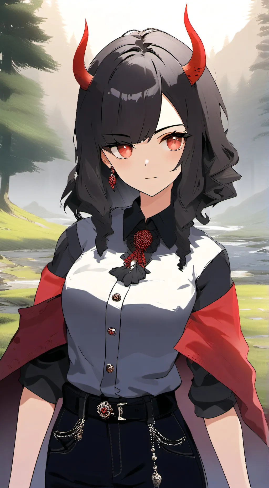 ai character: demon slayer  background