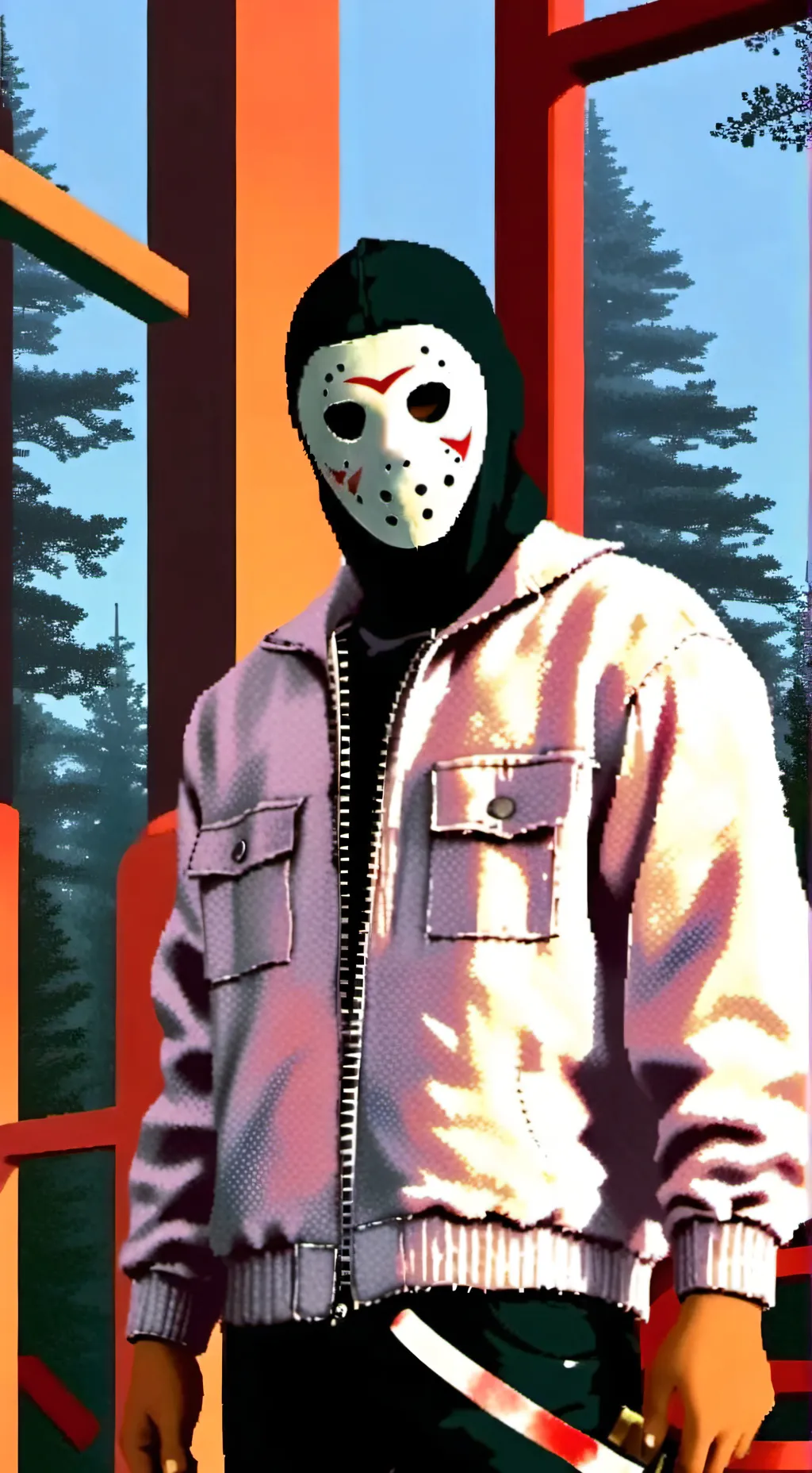 ai character: Jason voorhees  background