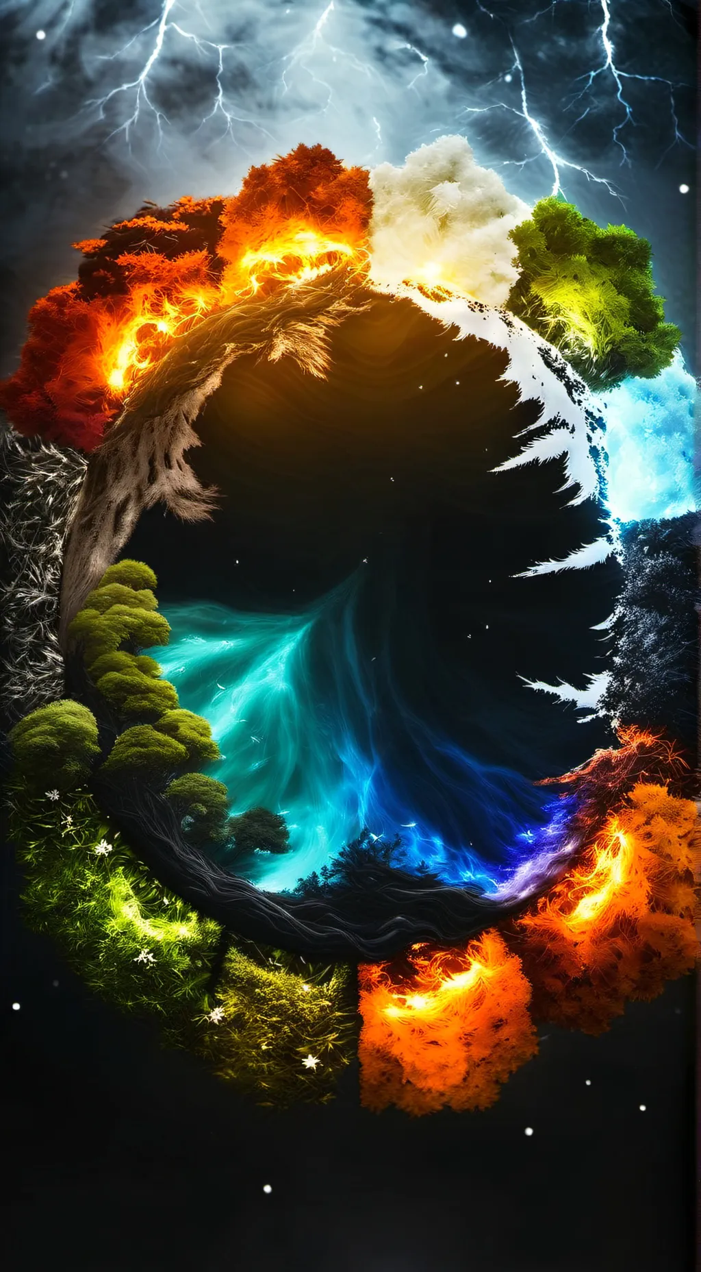 ai character: Spirits of Nature background