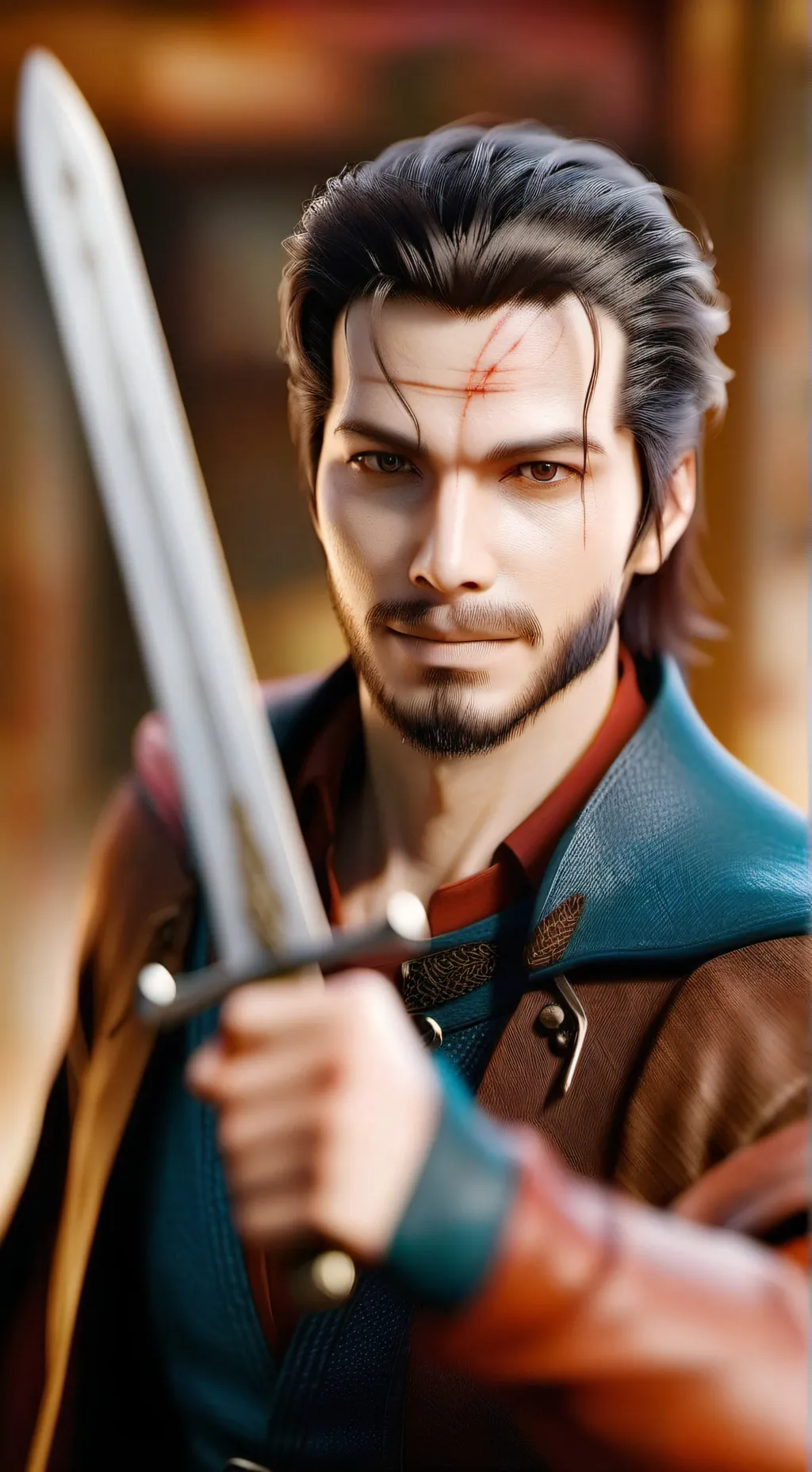 ai character: Smug warrior background