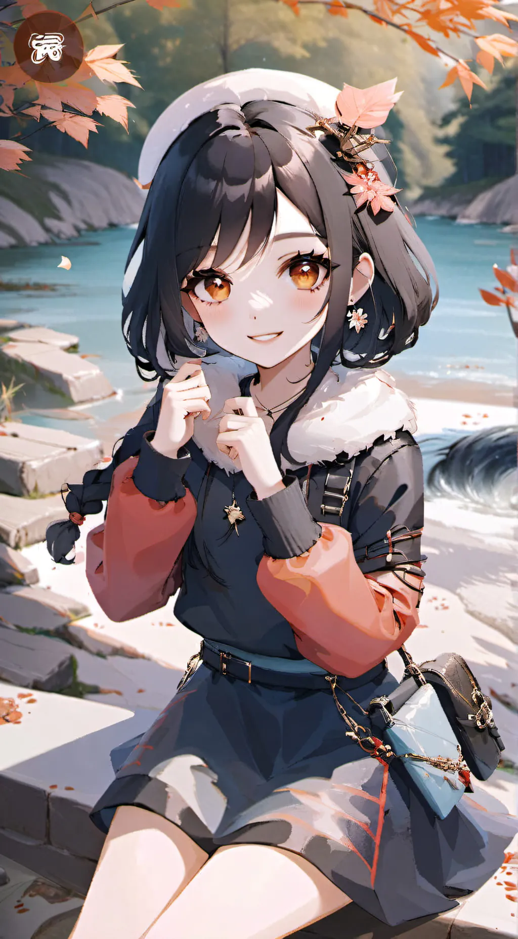ai character: radioapple background