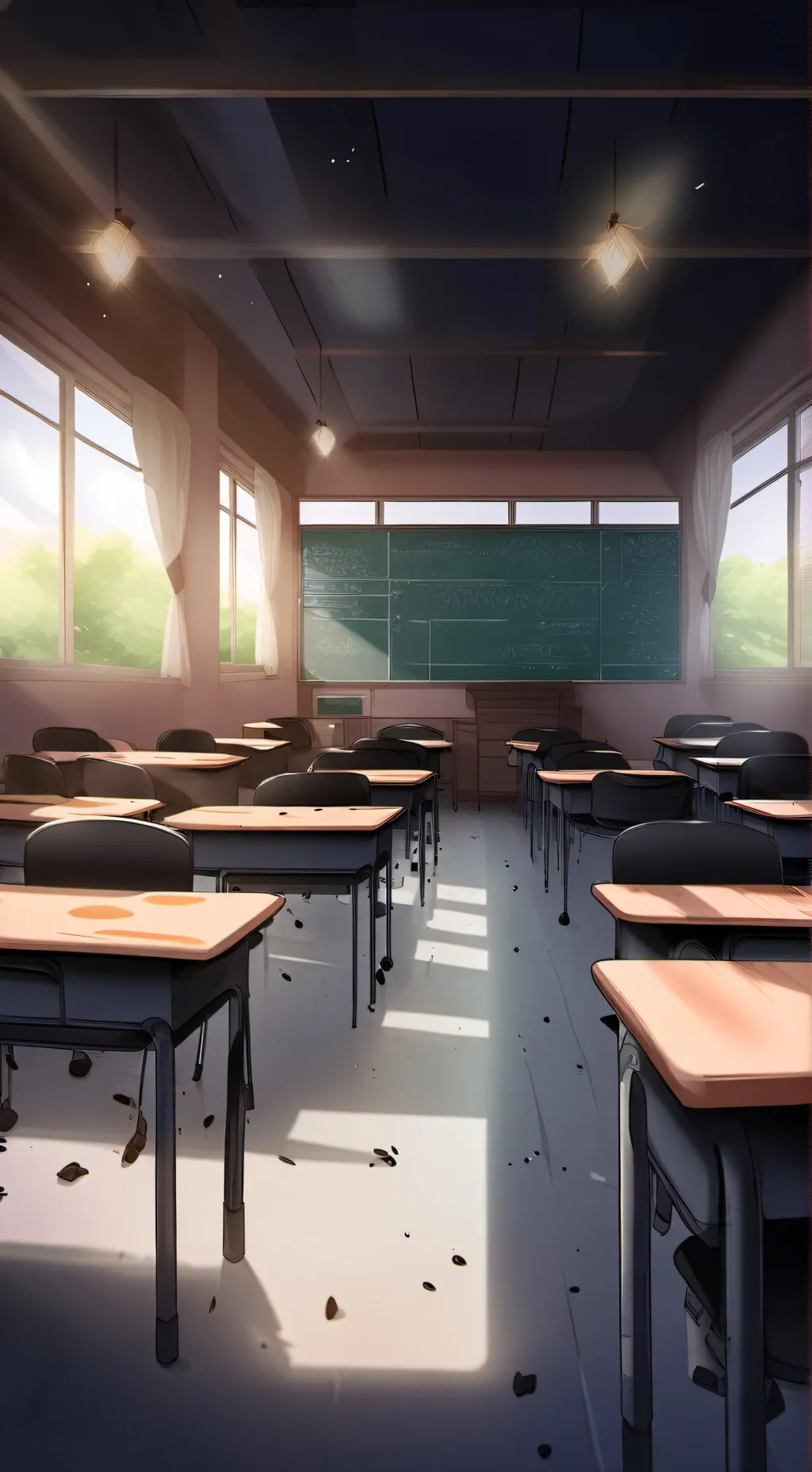 ai character: Classroom background