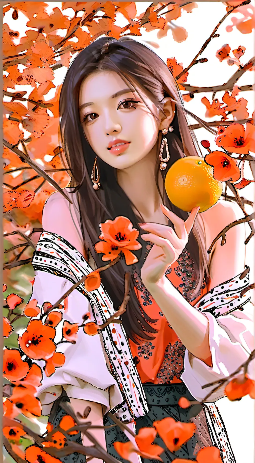 ai character: Park Bo Young background