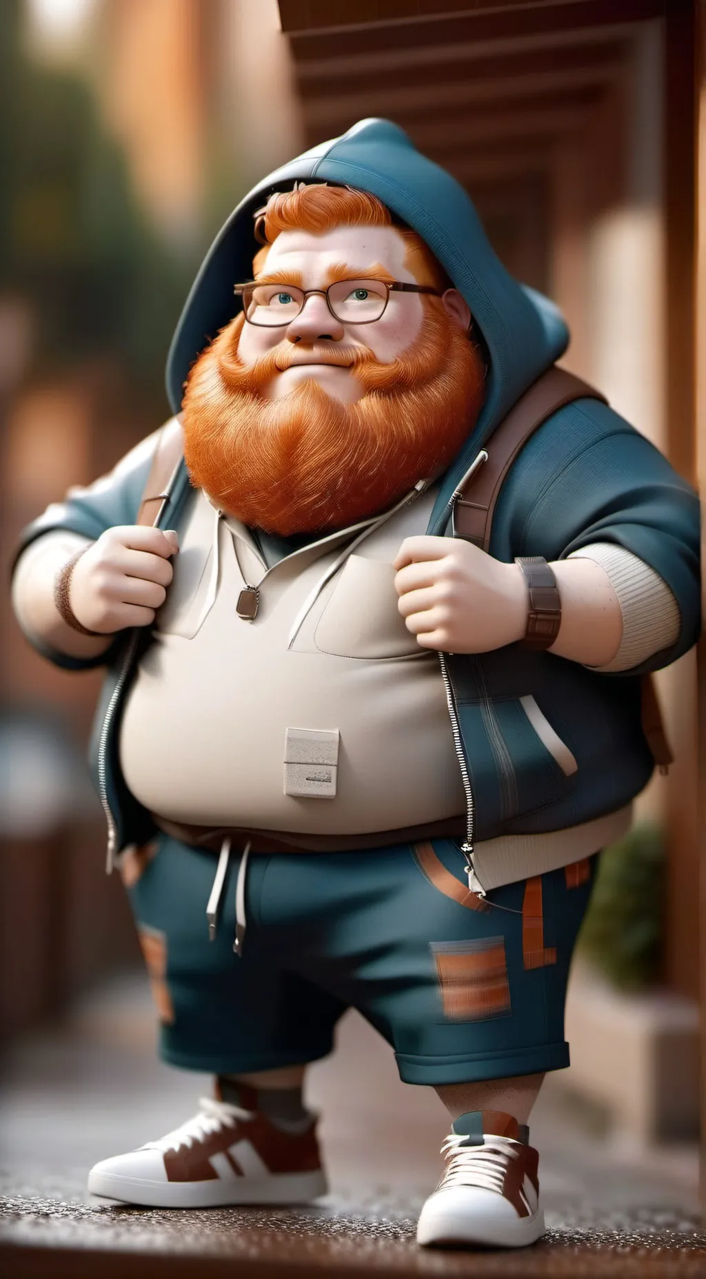 ai character: Caseoh background