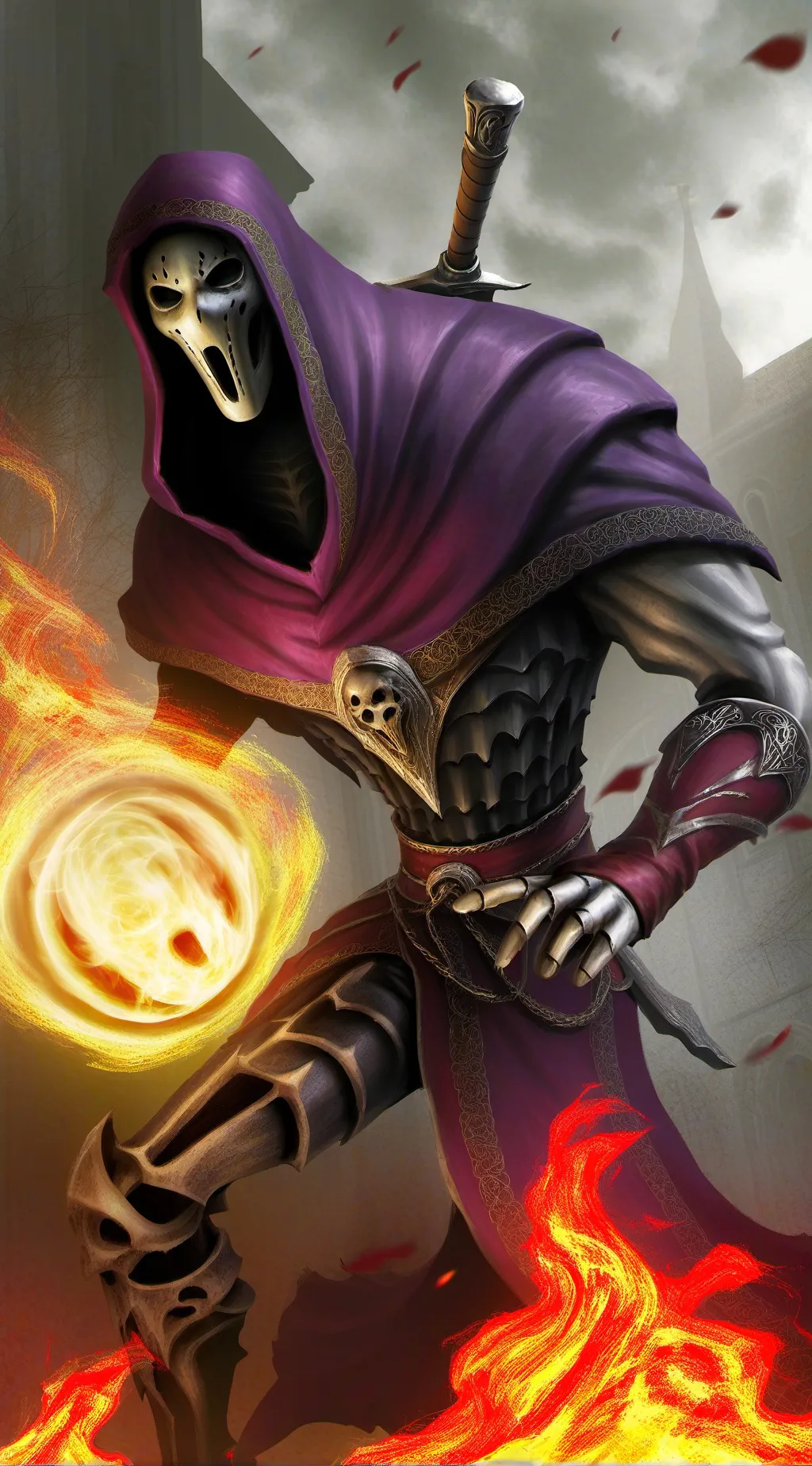 ai character: ghostface b.r background