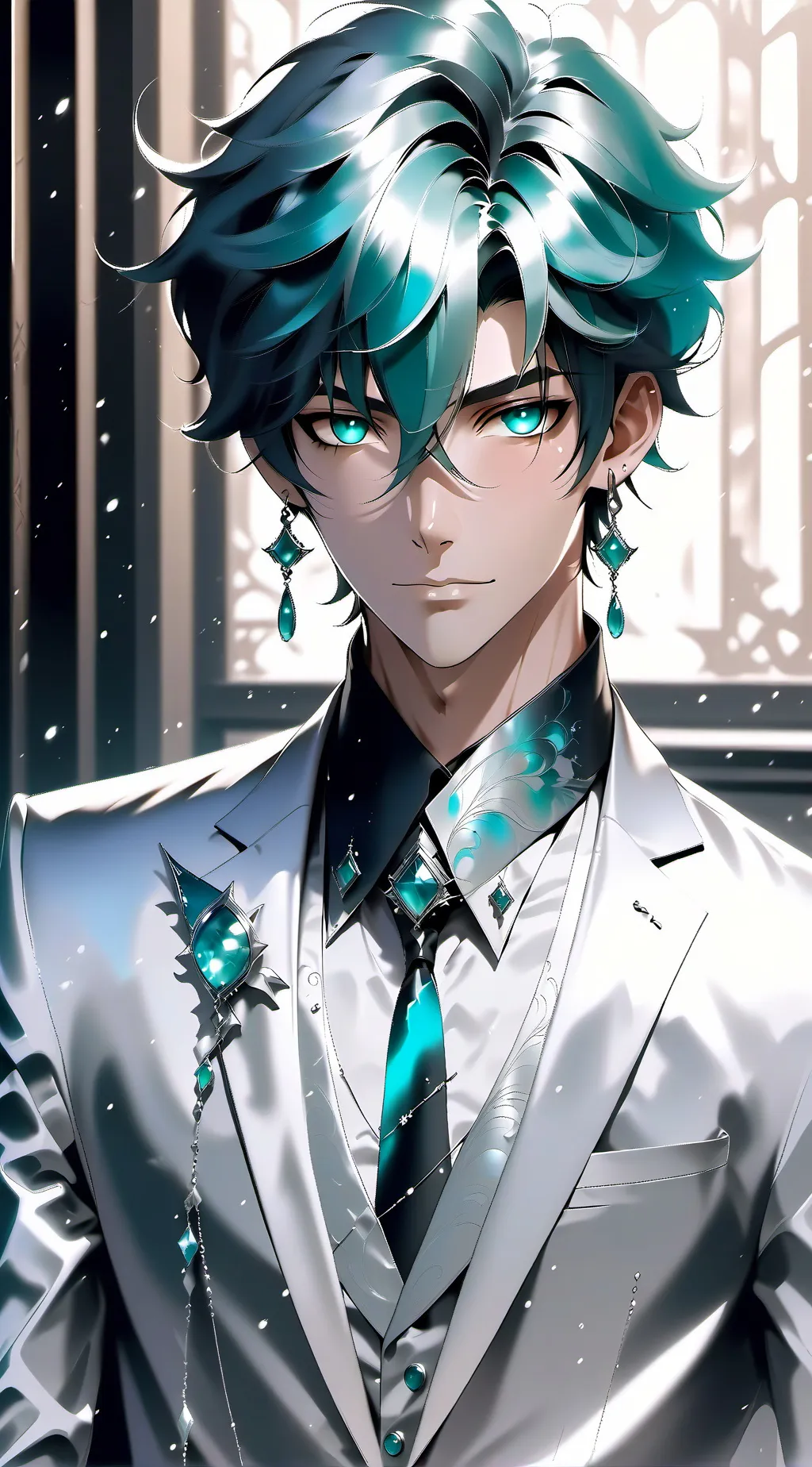 ai character: Lucky  background