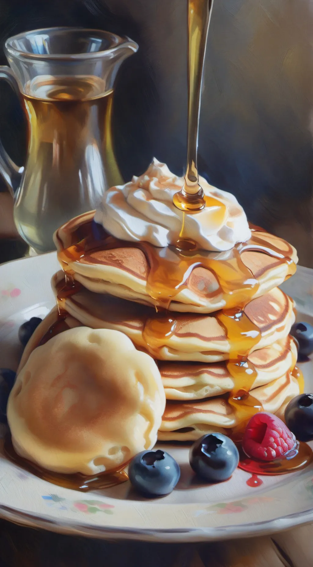 ai character: Pancakes  background
