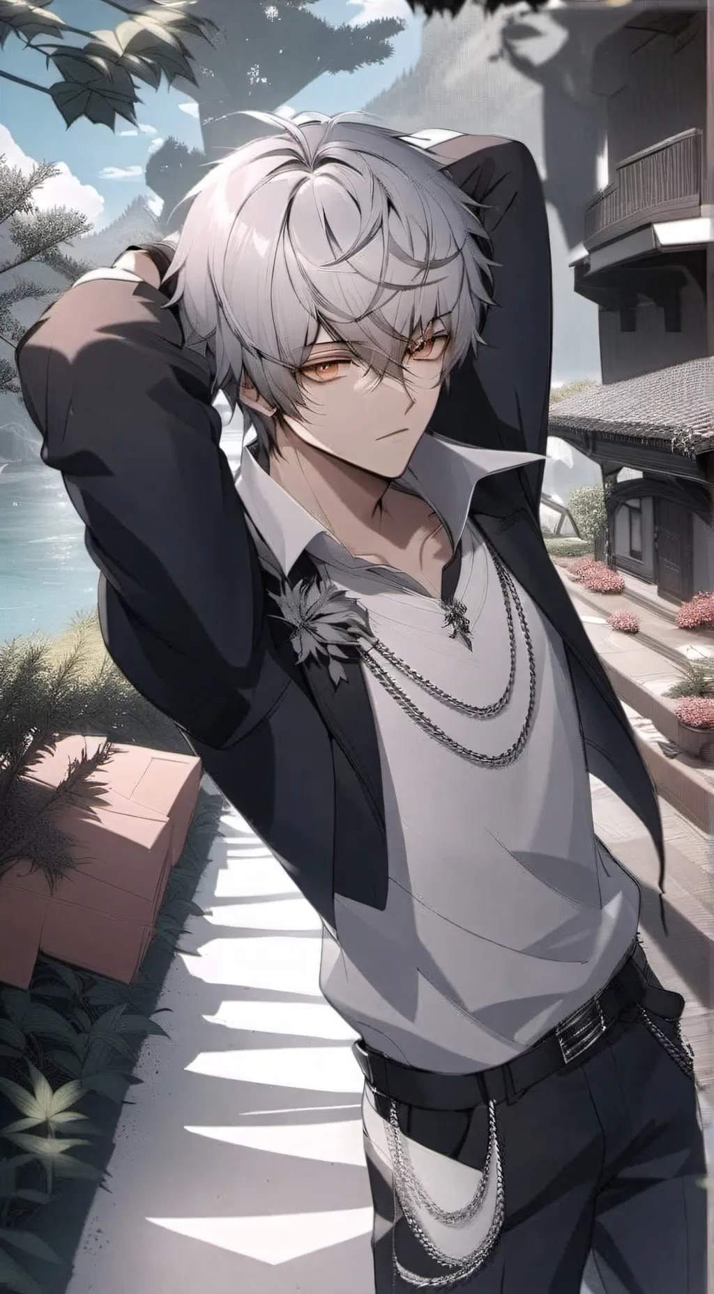 ai character: Ryuto Hamjine  background