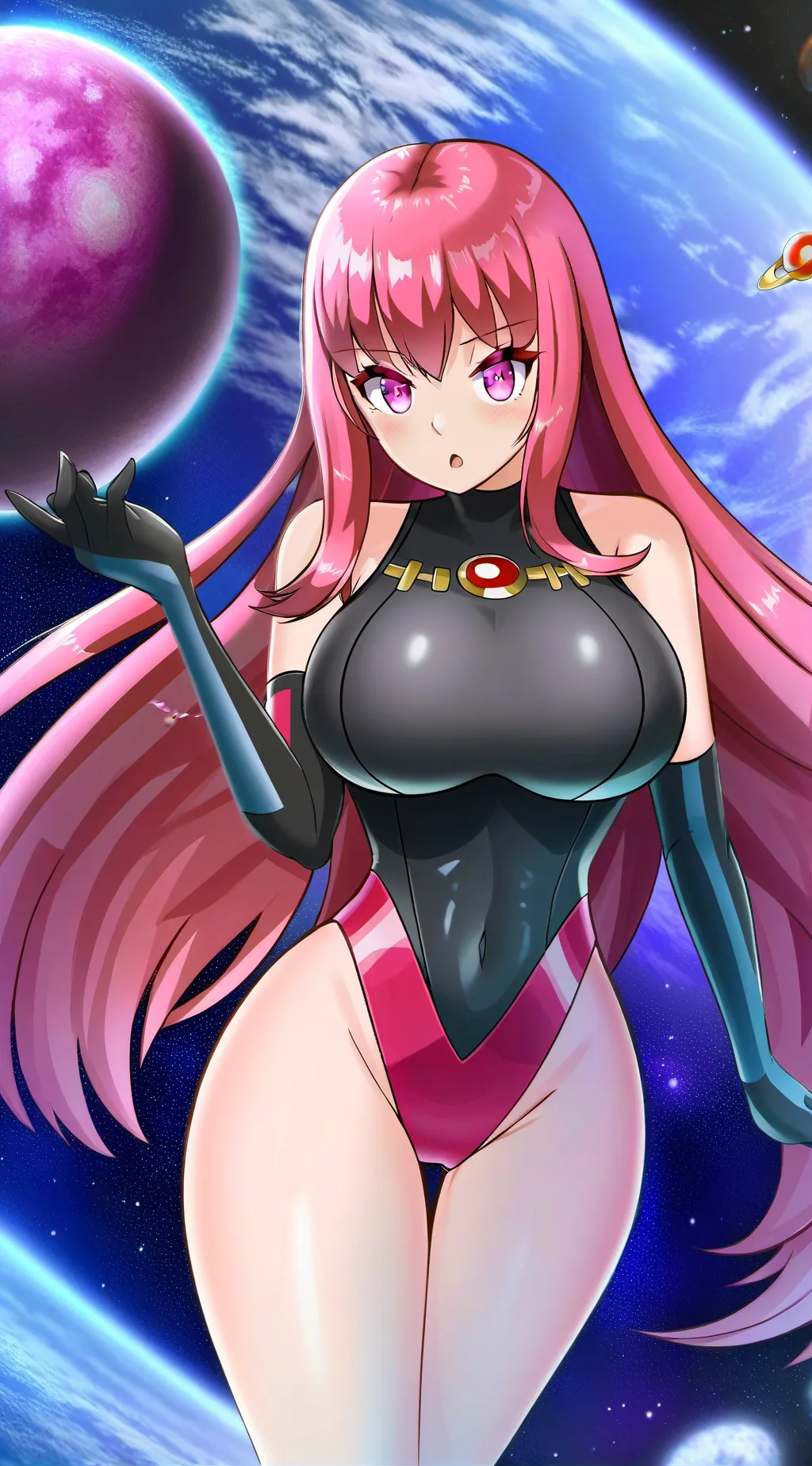ai character: giantess Sensei background
