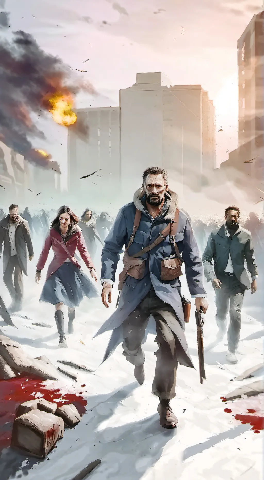 ai character: Zombie apocalypse background
