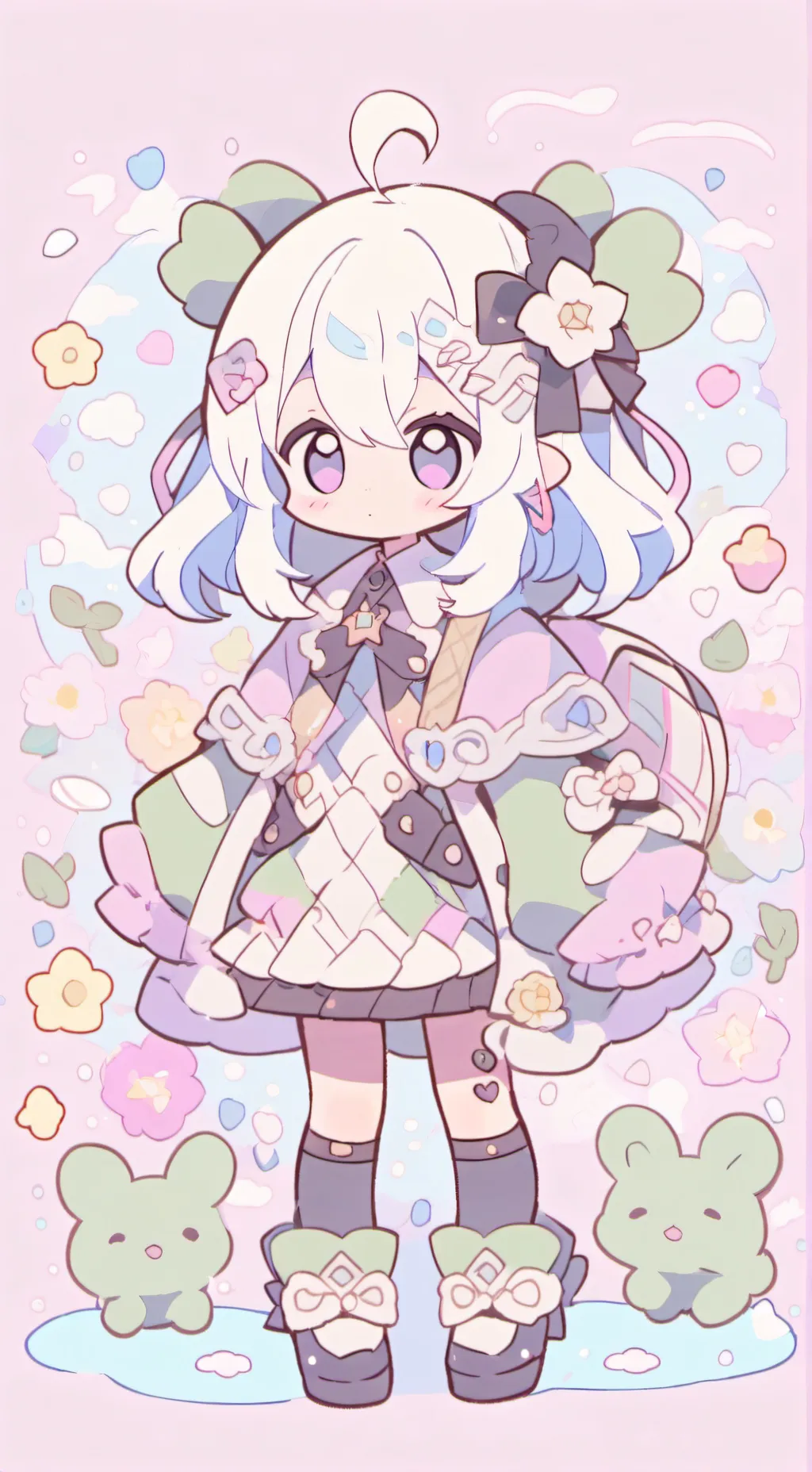 ai character: Luna background