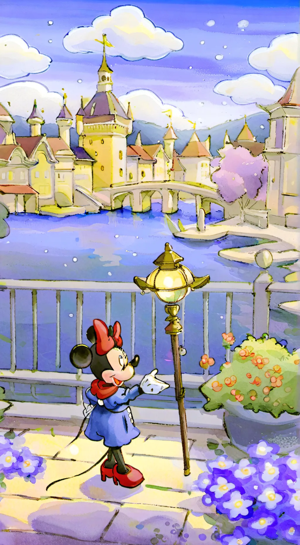 ai character: Minnie mouse background