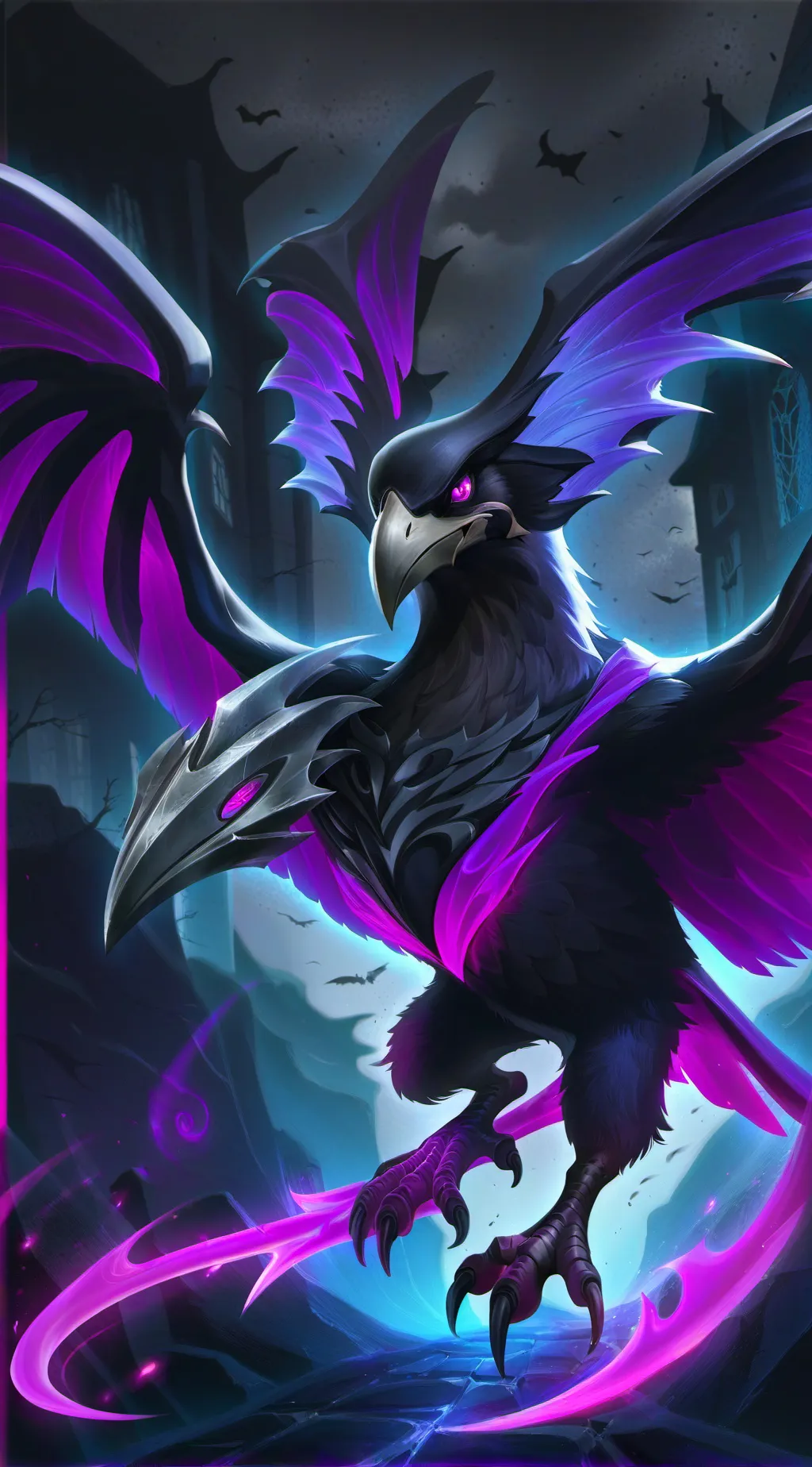 ai character: nevermore academy  background