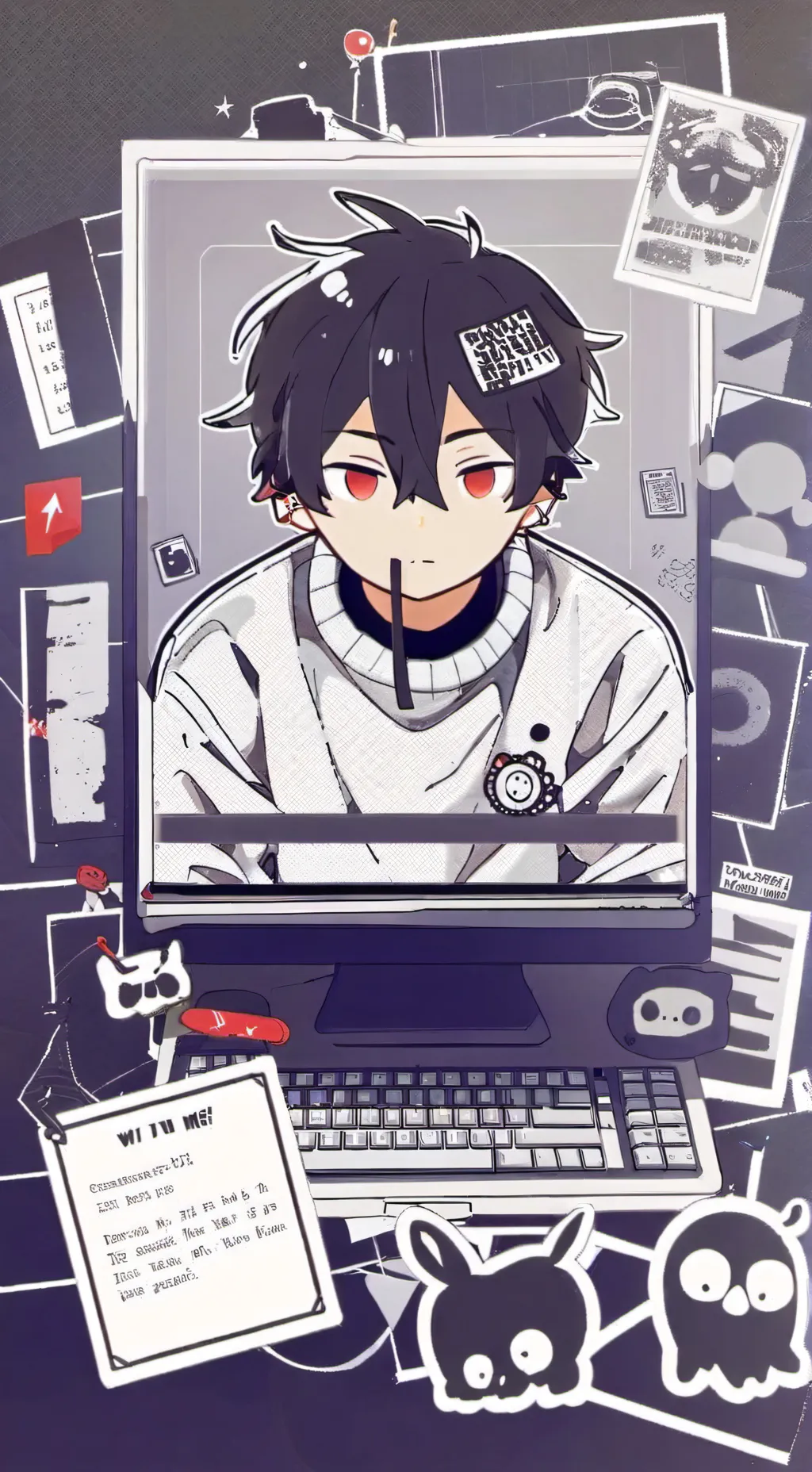 ai character: Me background