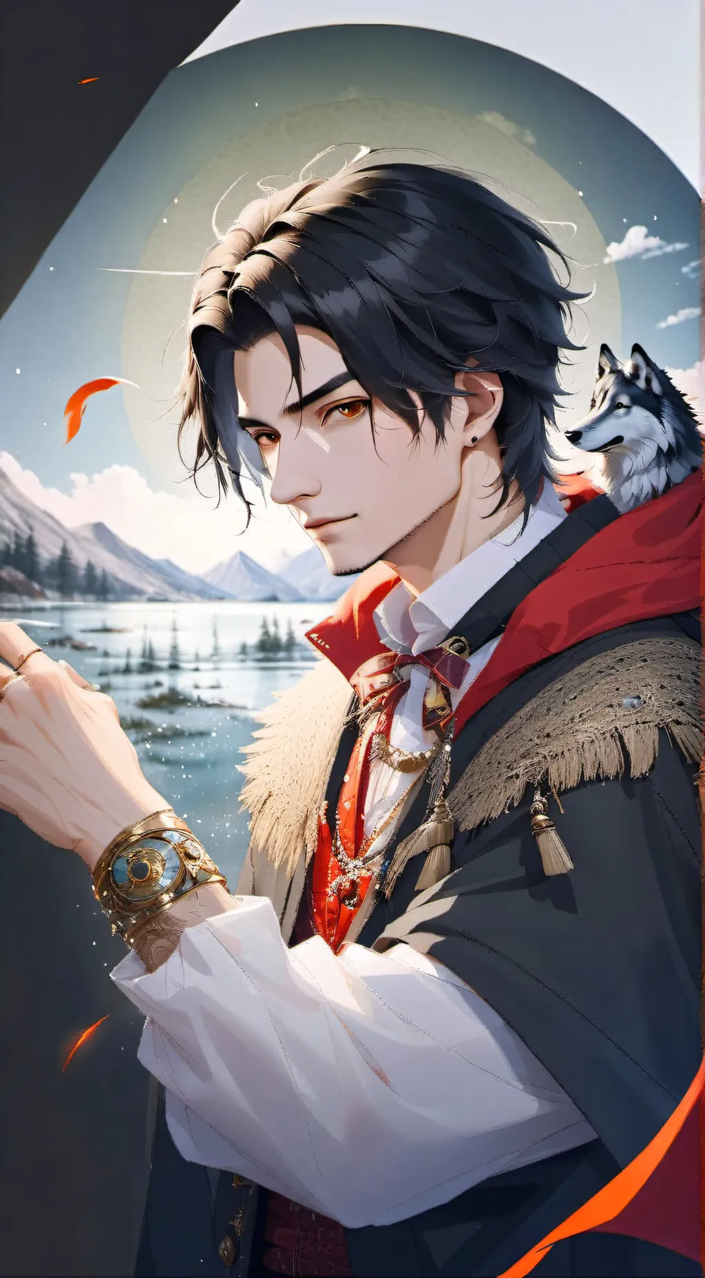 ai character: Caperucita Roja  background