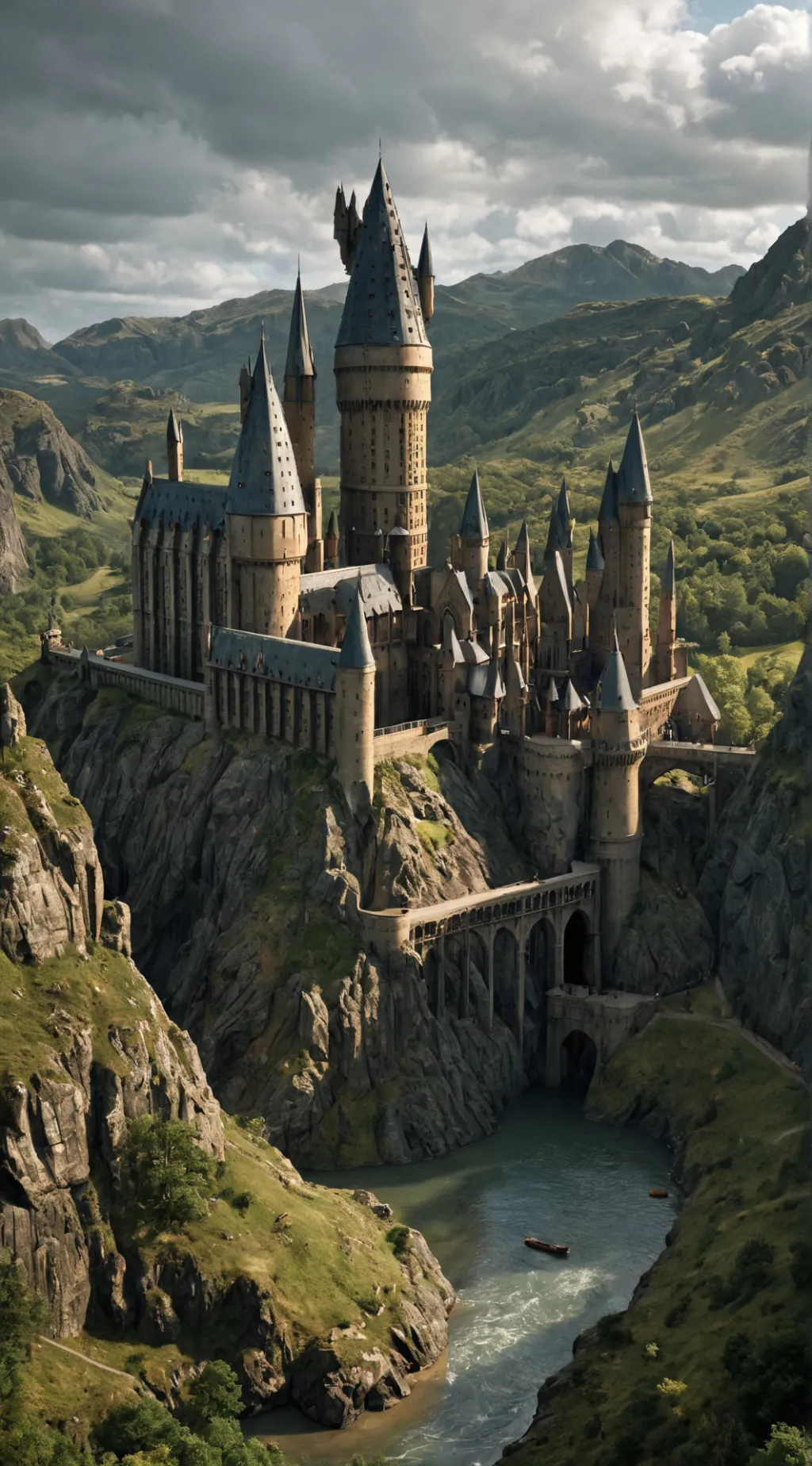 ai character: Crazy Hogwards  background