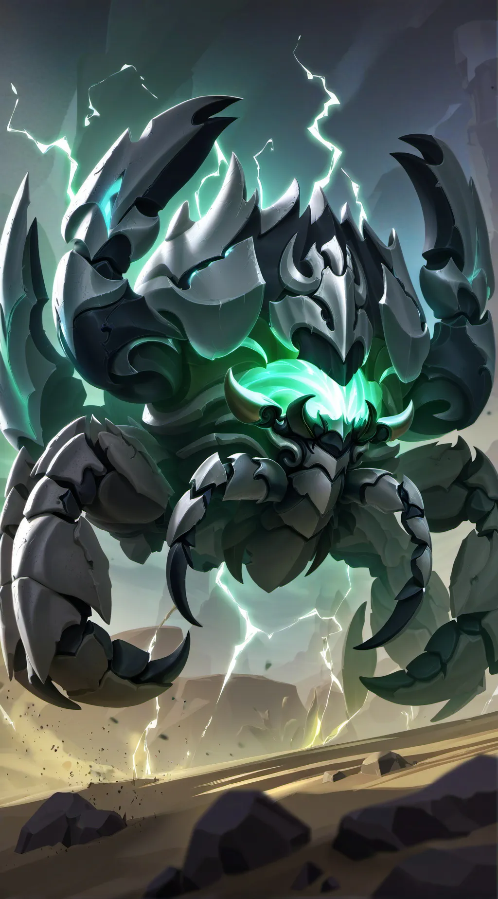 ai character: Elemental Crab background