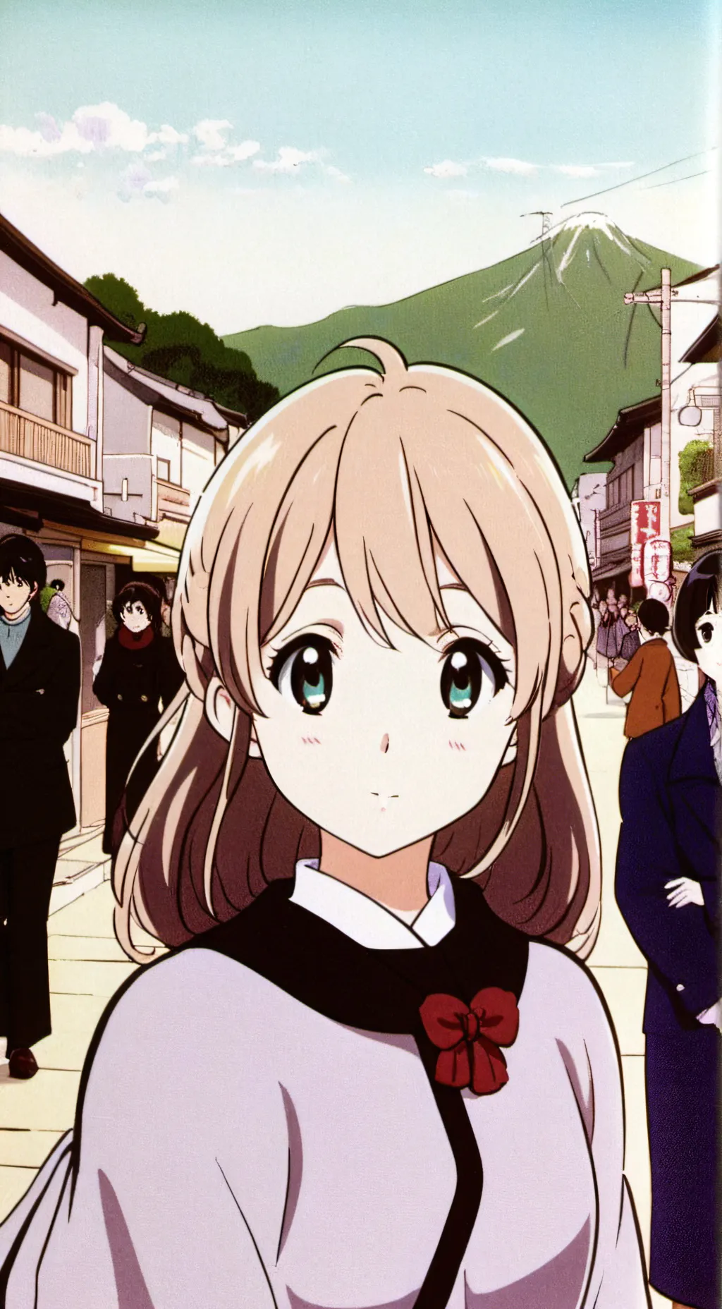 ai character: Sakura  background