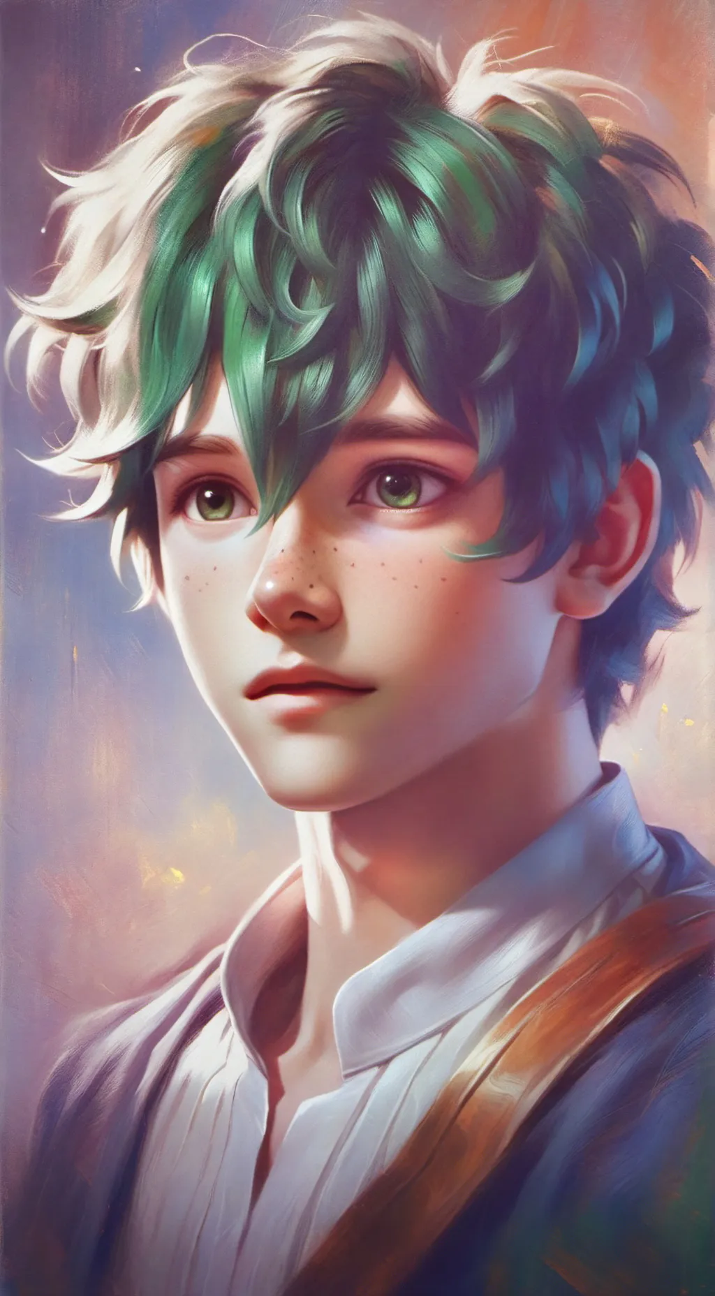 ai character: Hero Deku background