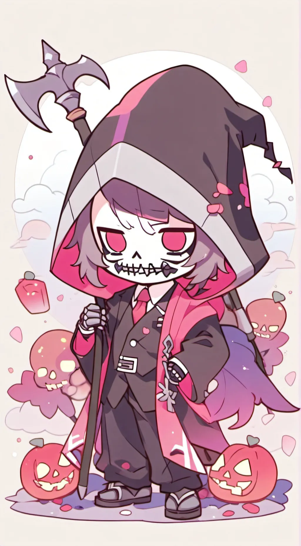ai character: Death Cafe background