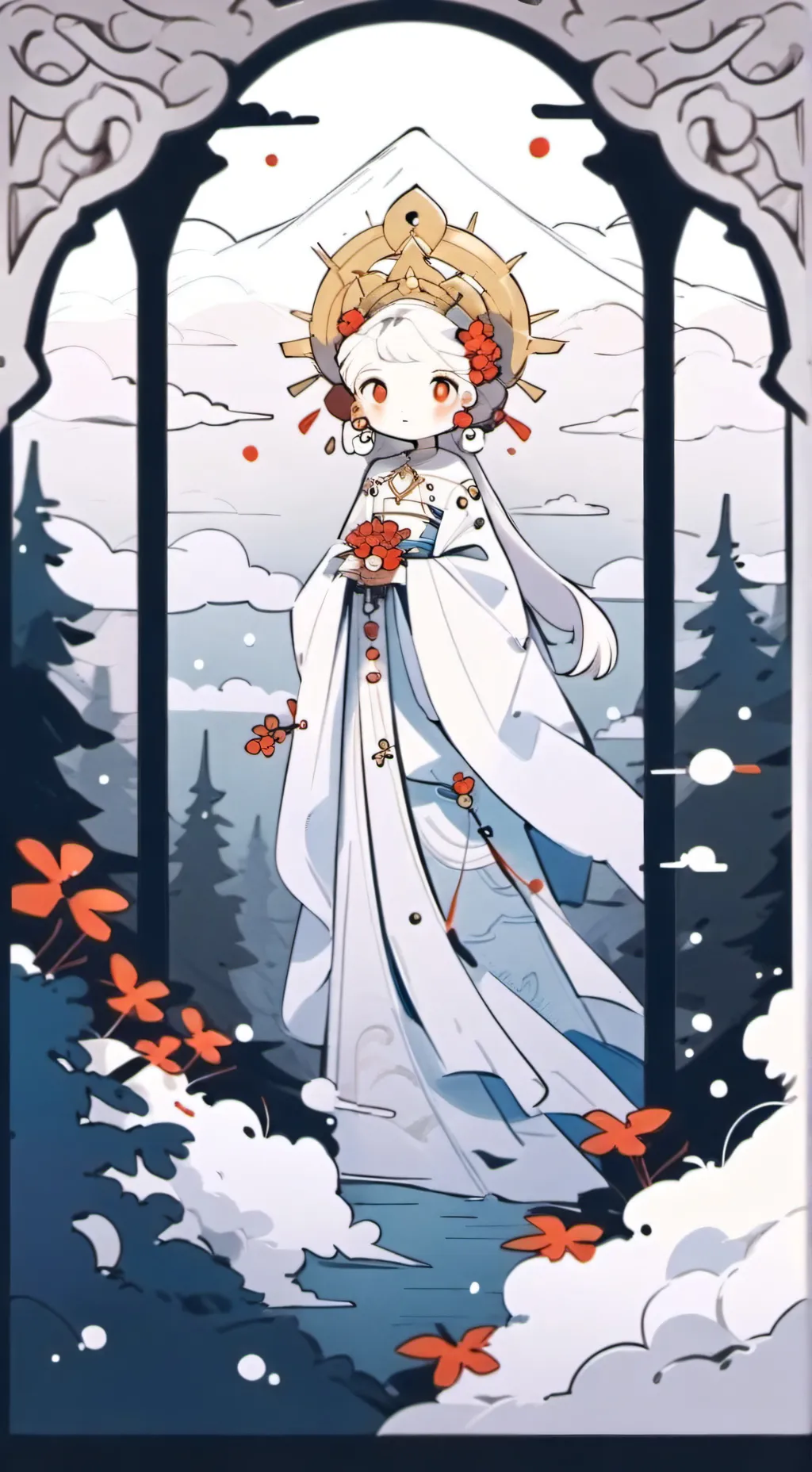 ai character: Alexandra:D background