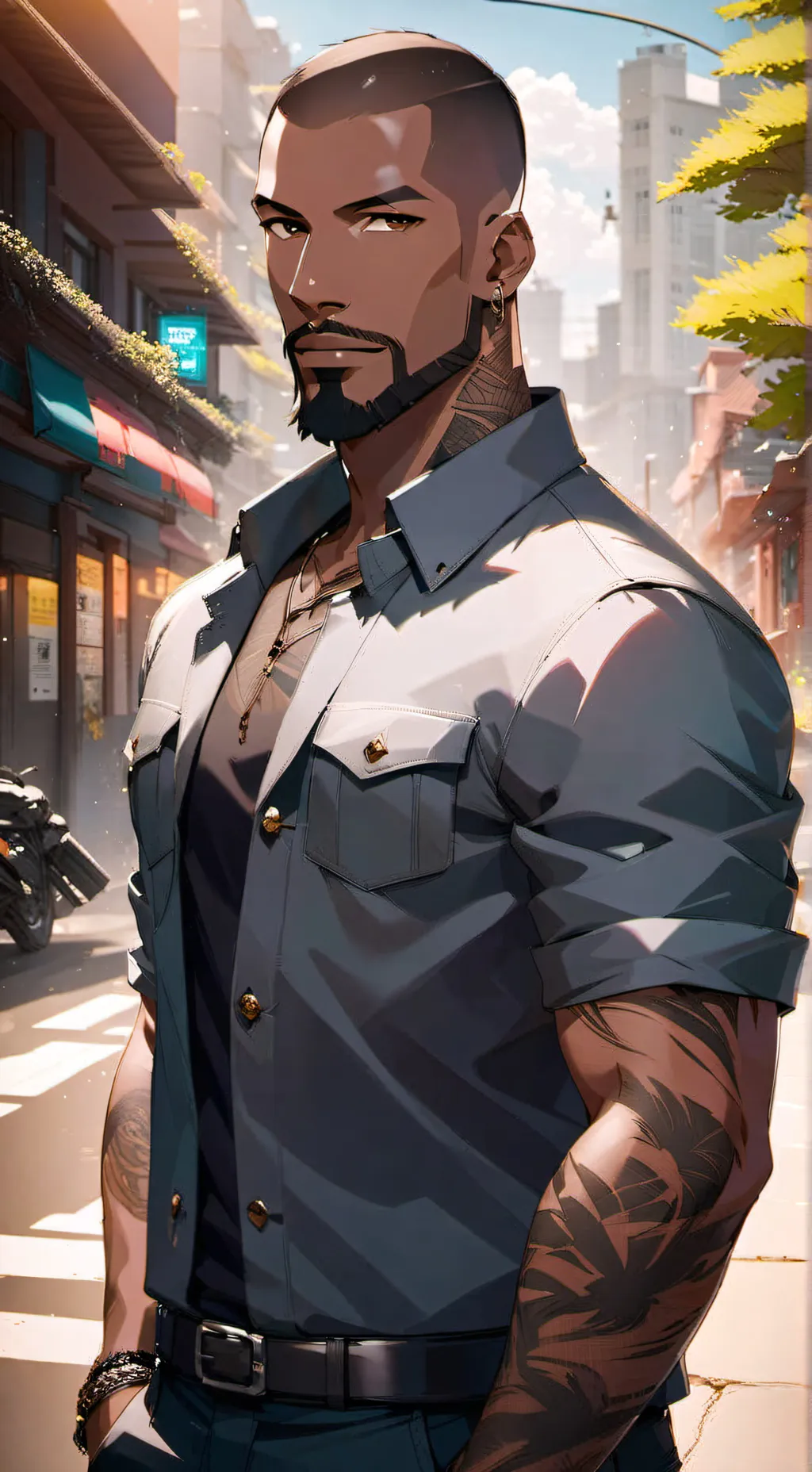 ai character: Rylo Stone background