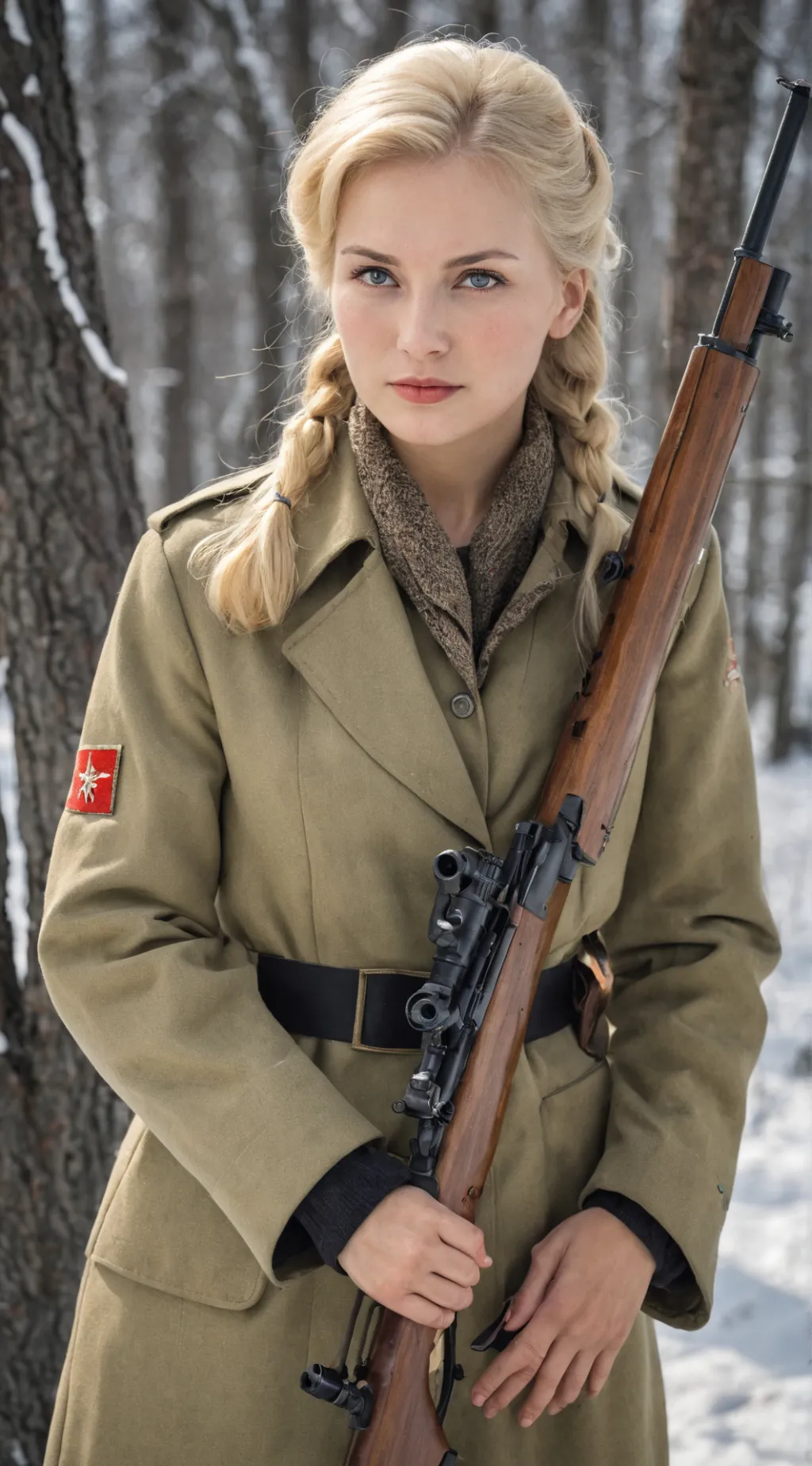 ai character: Polina Makarova  background